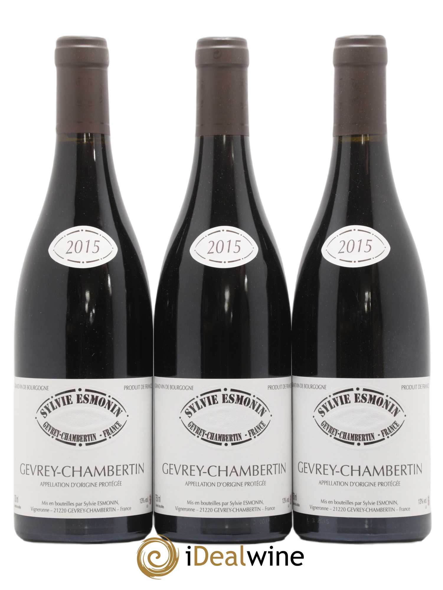 Gevrey-Chambertin Sylvie Esmonin 2015 - Lot de 3 bouteilles - 0