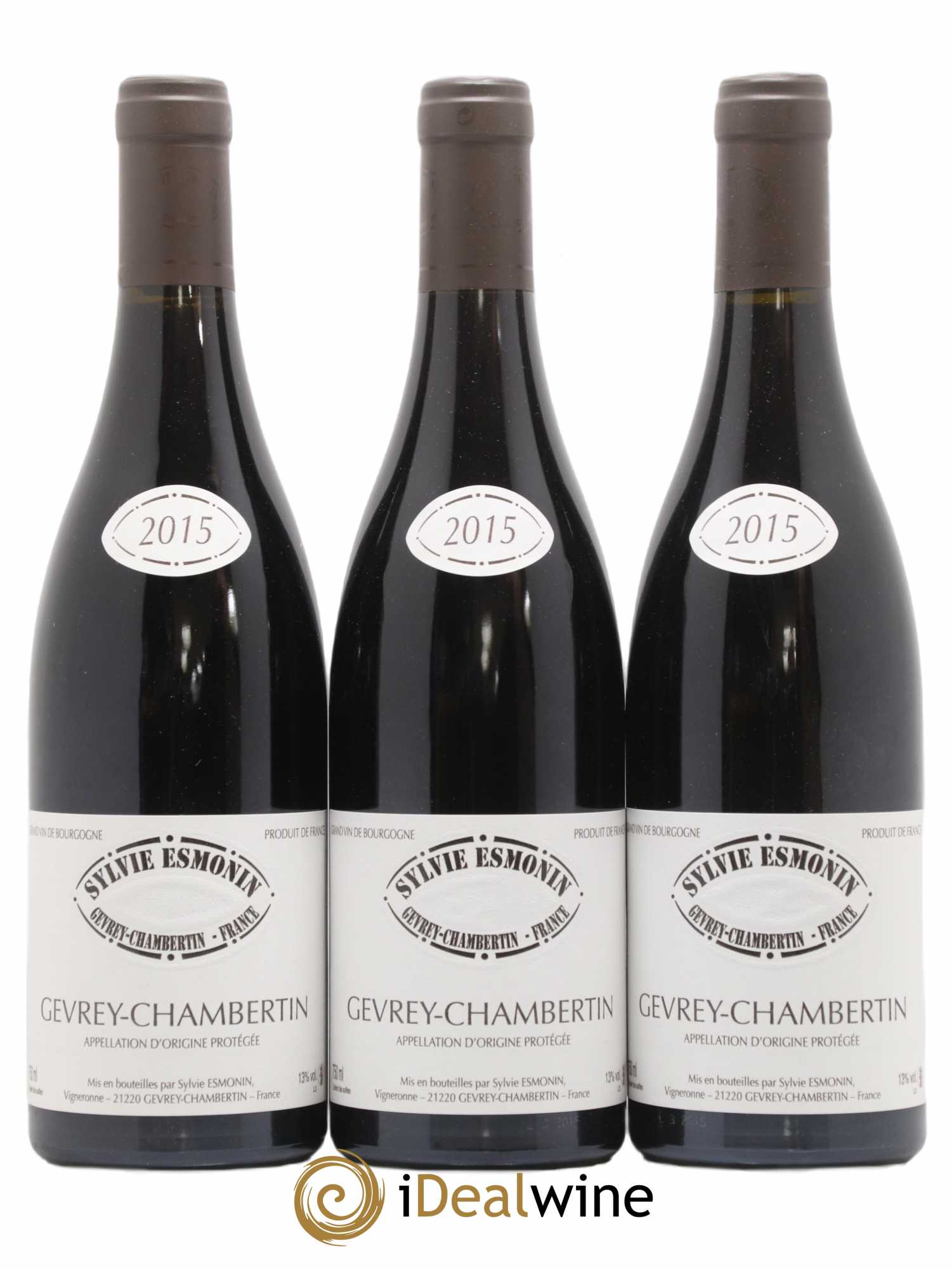 Gevrey-Chambertin Sylvie Esmonin 2015 - Lot de 3 bouteilles - 0