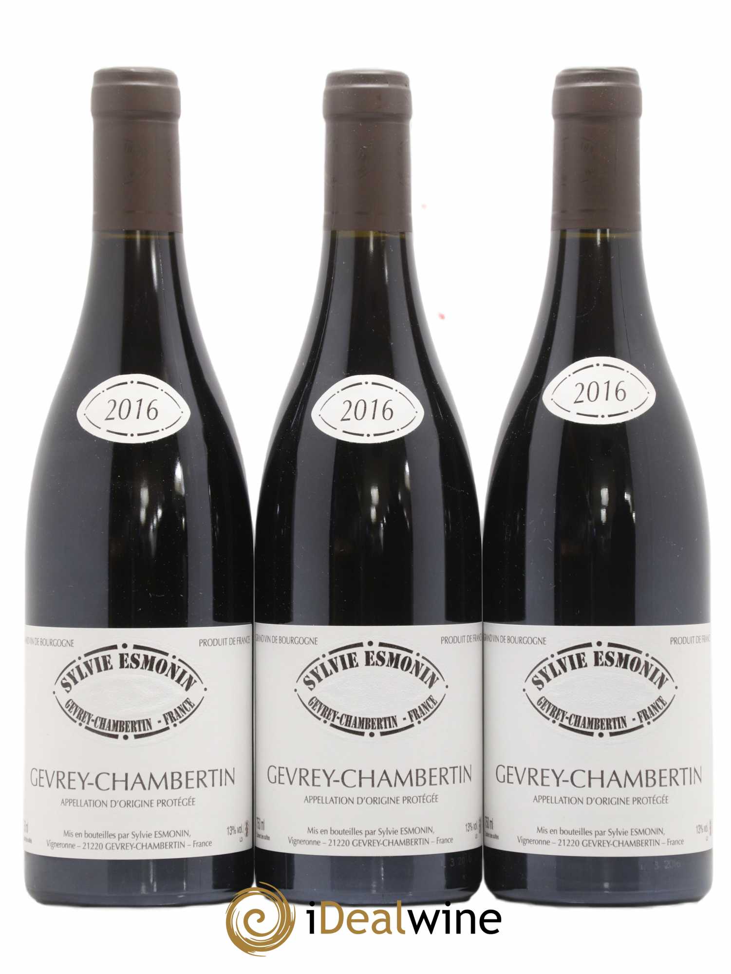 Gevrey-Chambertin Sylvie Esmonin 2016 - Lot de 3 bouteilles - 0
