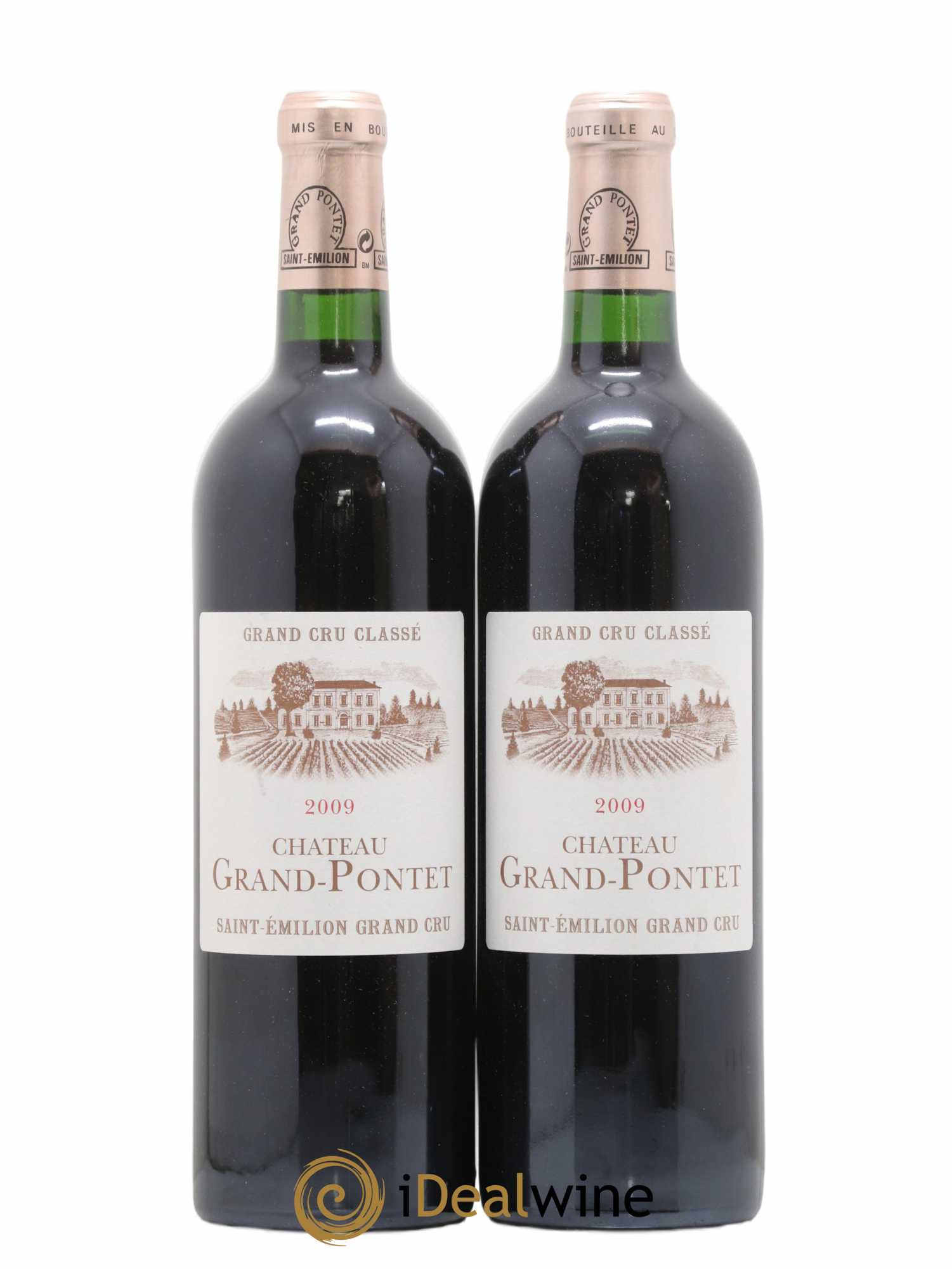 Château Grand Pontet Grand Cru Classé 2009 - Lot de 2 bouteilles - 0