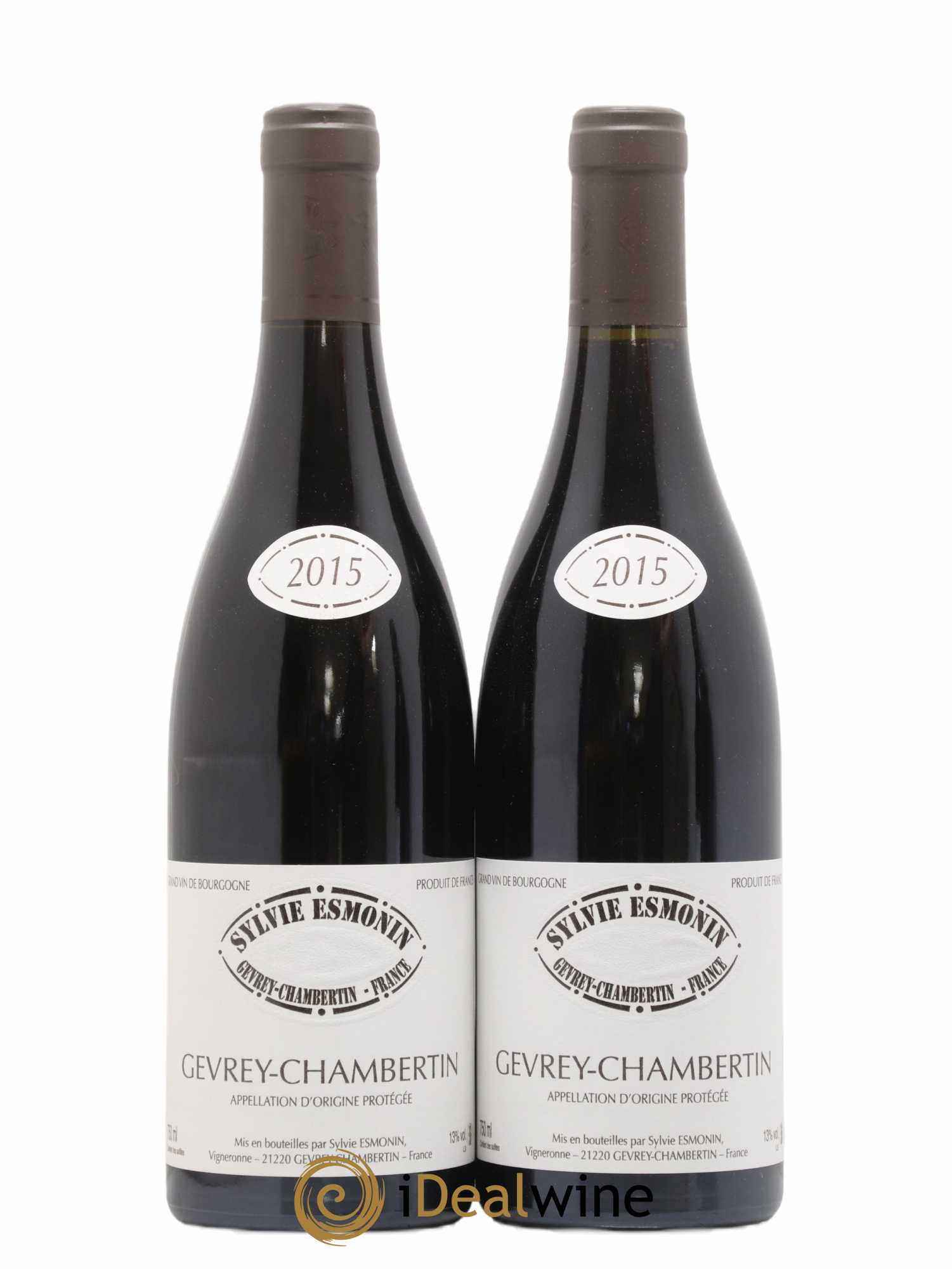 Gevrey-Chambertin Sylvie Esmonin 2015 - Lot of 2 bottles - 0