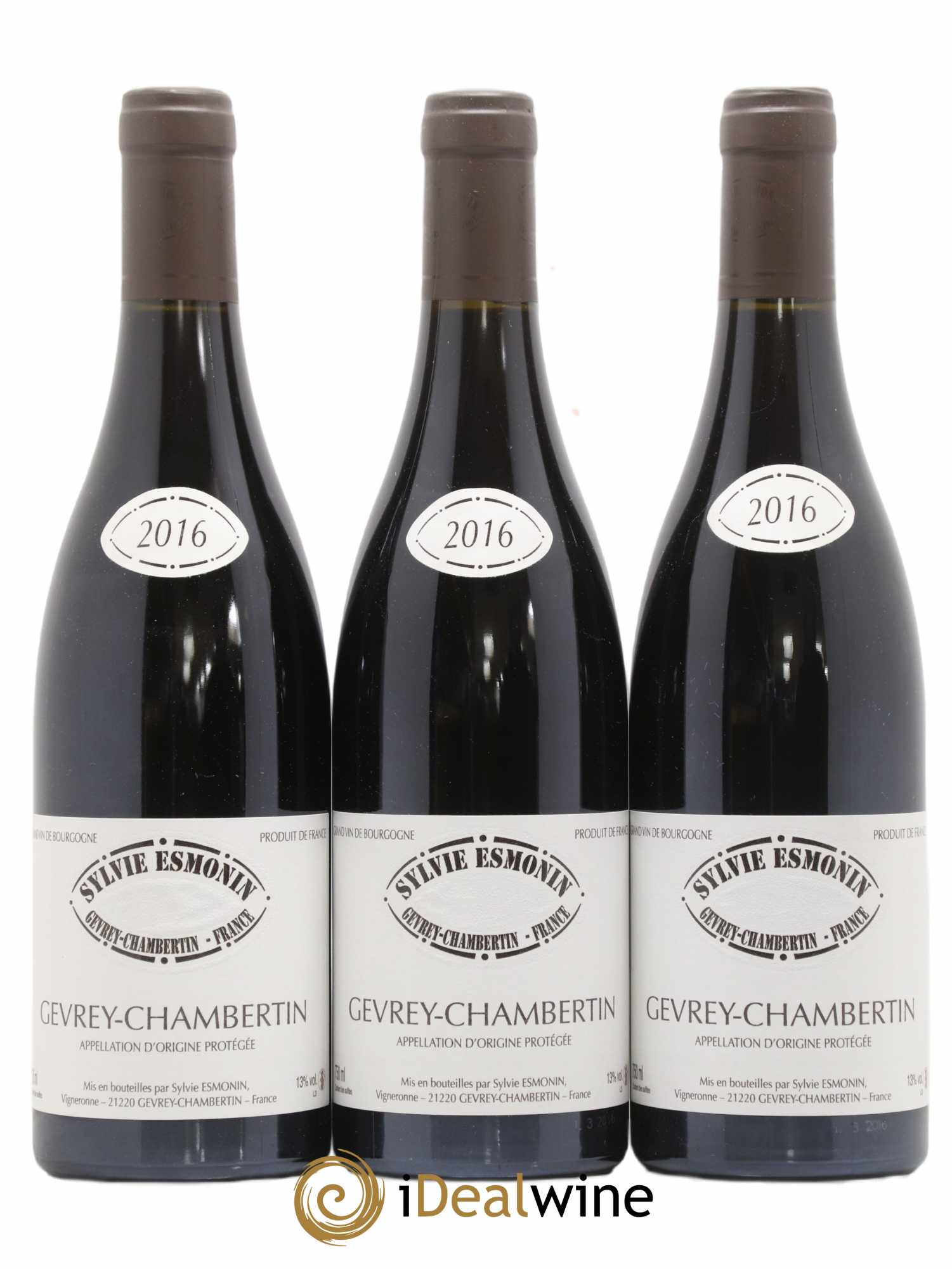 Gevrey-Chambertin Sylvie Esmonin 2016 - Lot de 3 bouteilles - 0