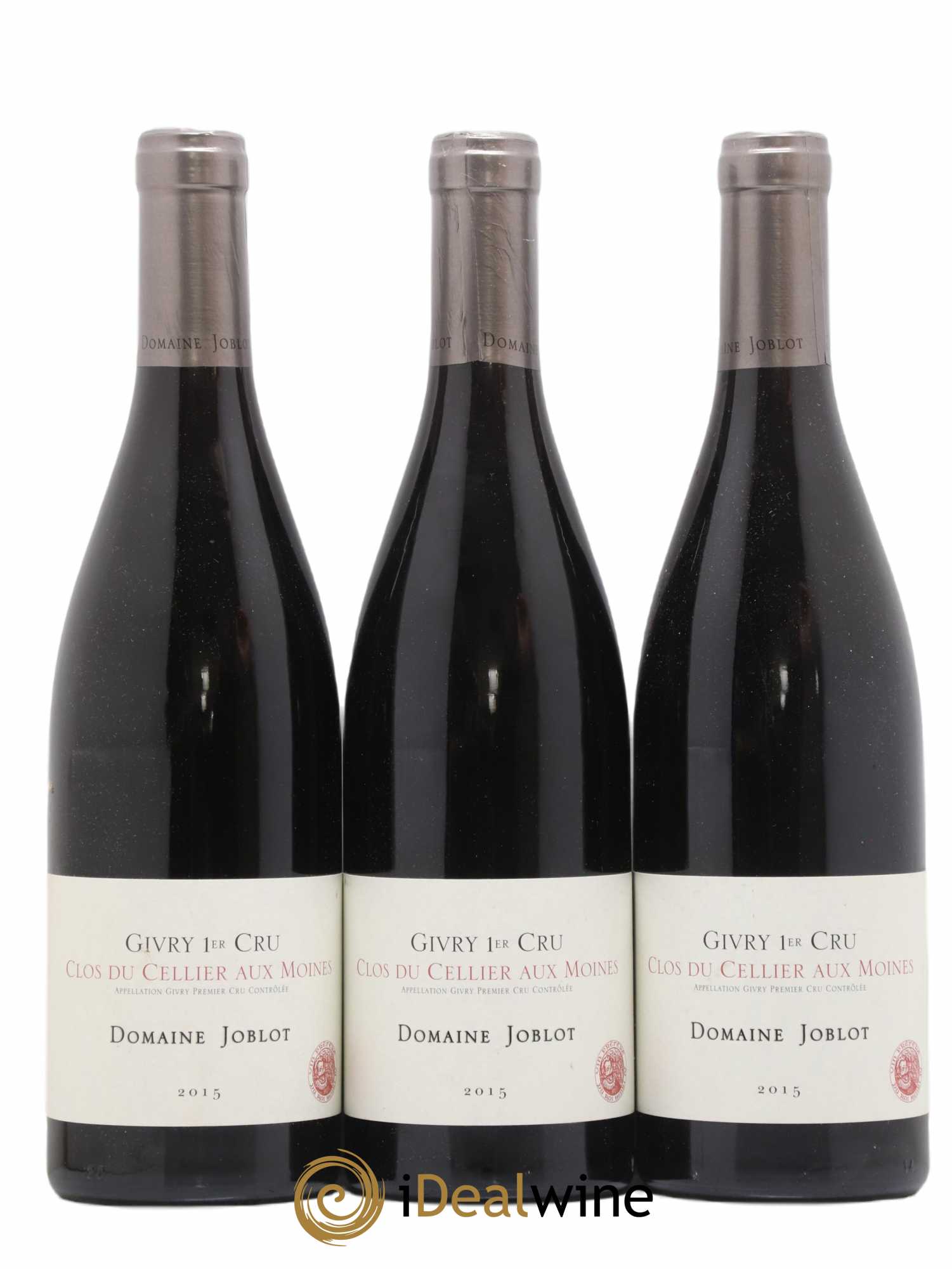 Givry 1er Cru Clos du Cellier aux Moines Joblot (Domaine) 2015 - Lot de 3 bouteilles - 0