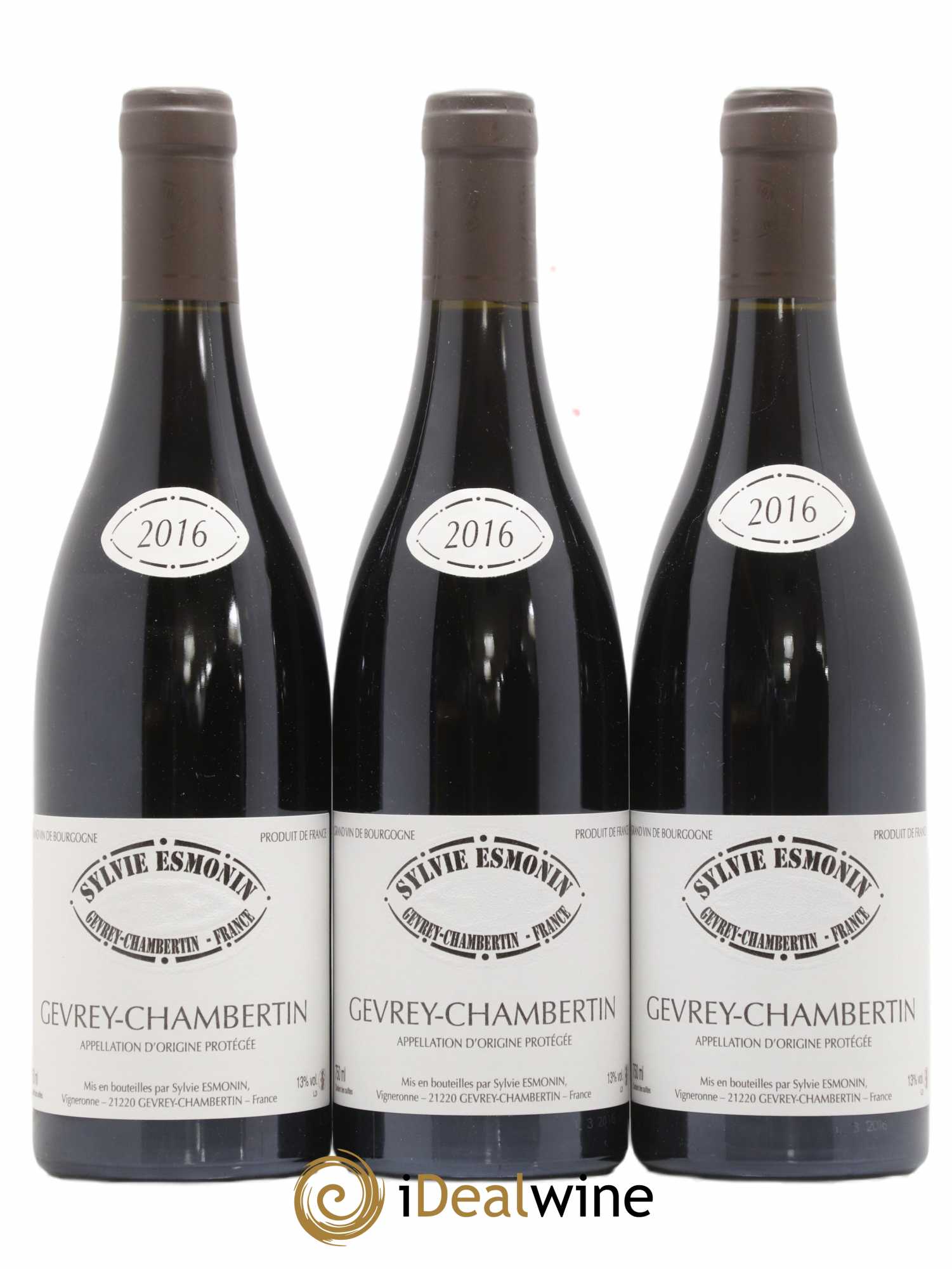 Gevrey-Chambertin Sylvie Esmonin 2016 - Lot de 3 bouteilles - 0