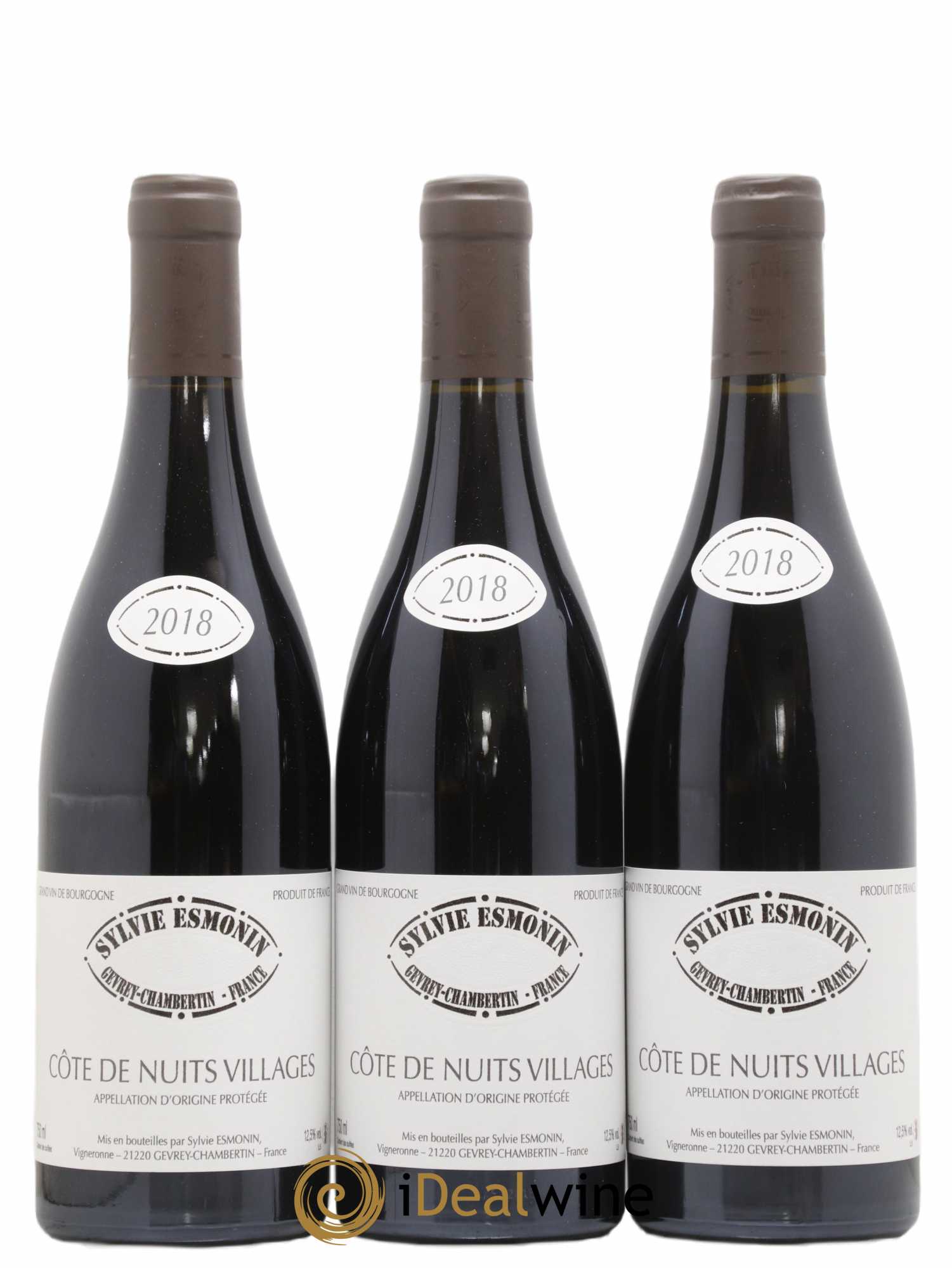 Côte de Nuits-Villages Sylvie Esmonin 2018 - Lot de 3 bouteilles - 0