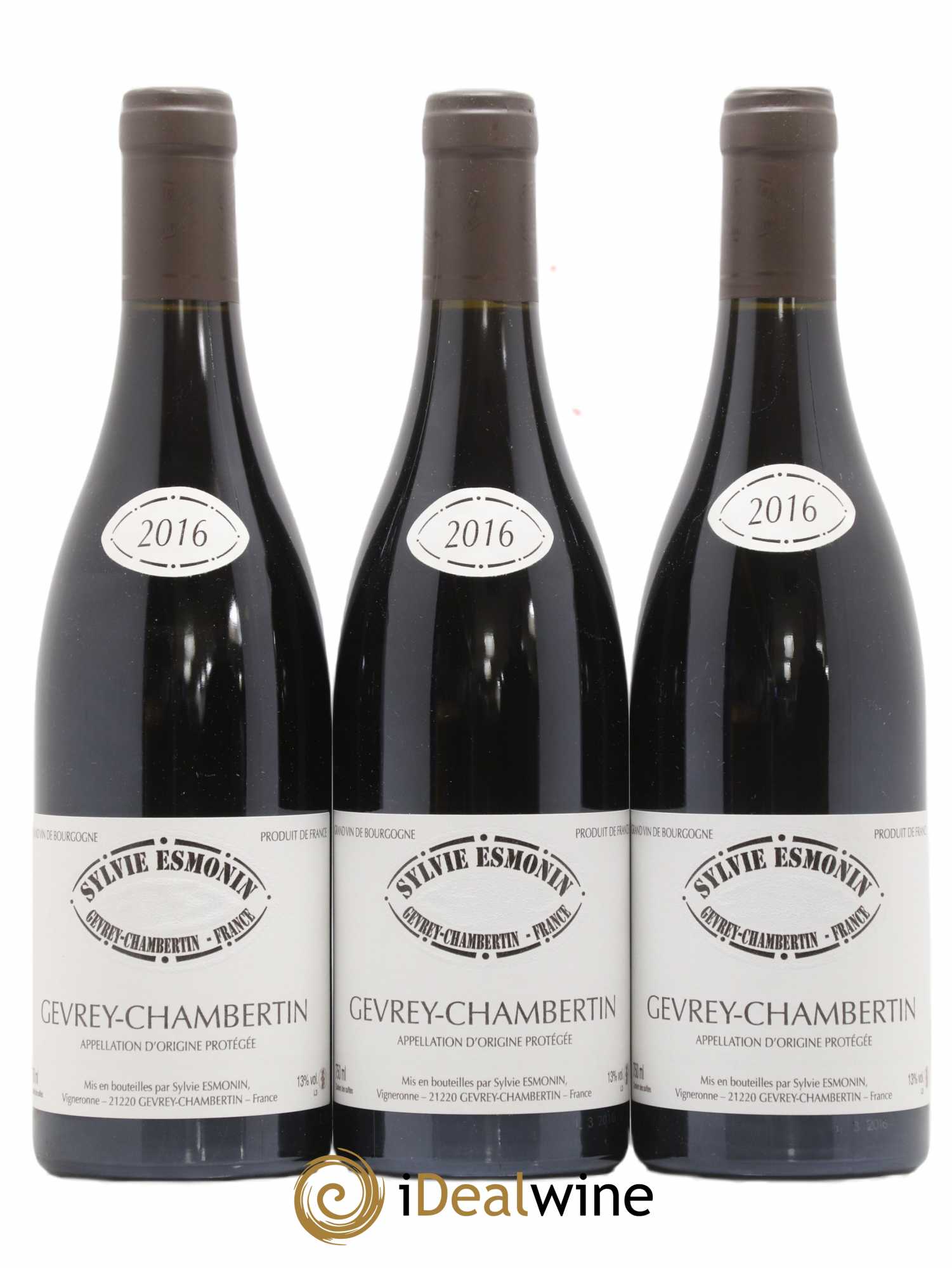 Gevrey-Chambertin Sylvie Esmonin 2016 - Lot de 3 bouteilles - 0