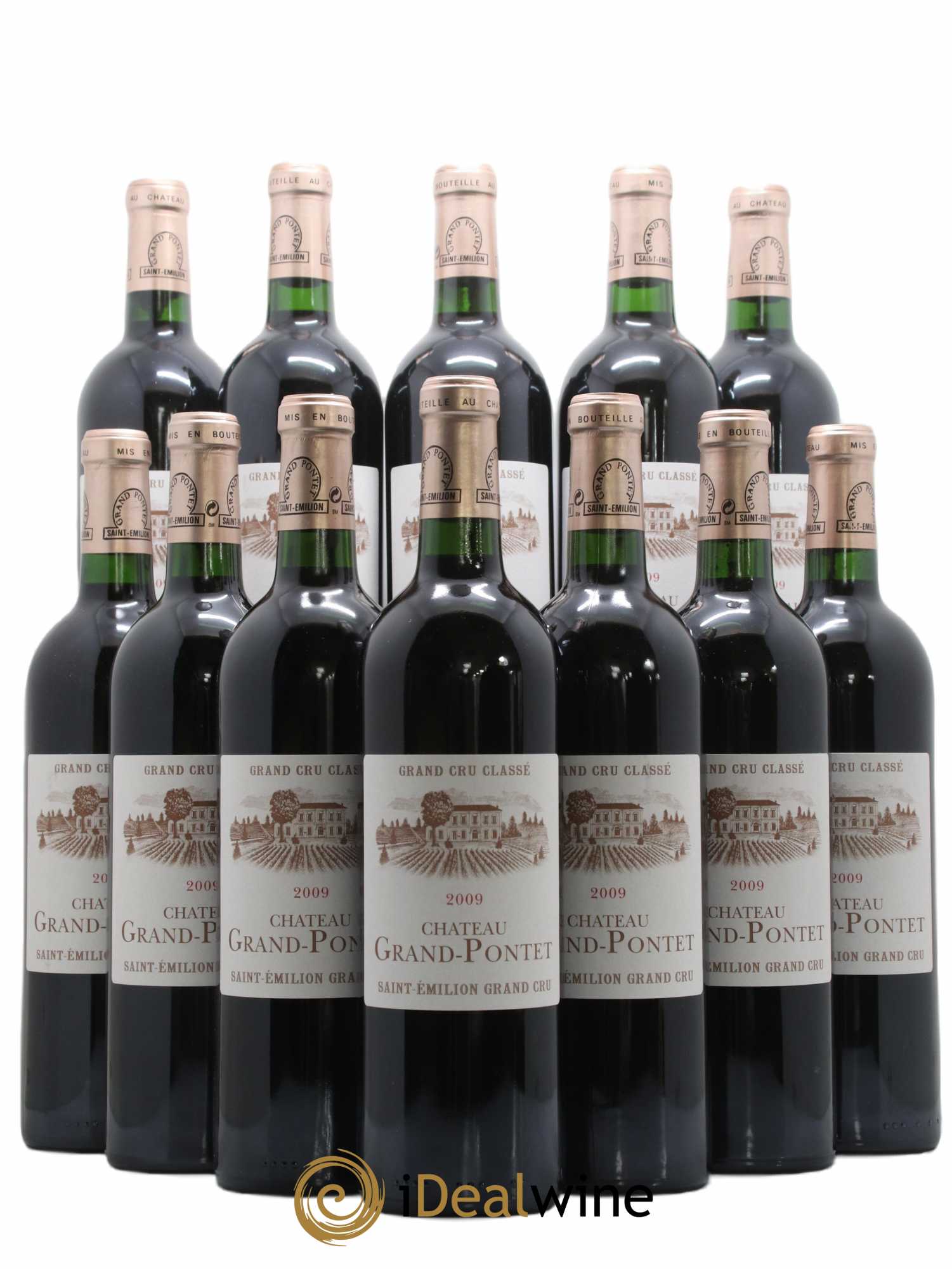 Château Grand Pontet Grand Cru Classé 2009 - Lot de 12 bouteilles - 0