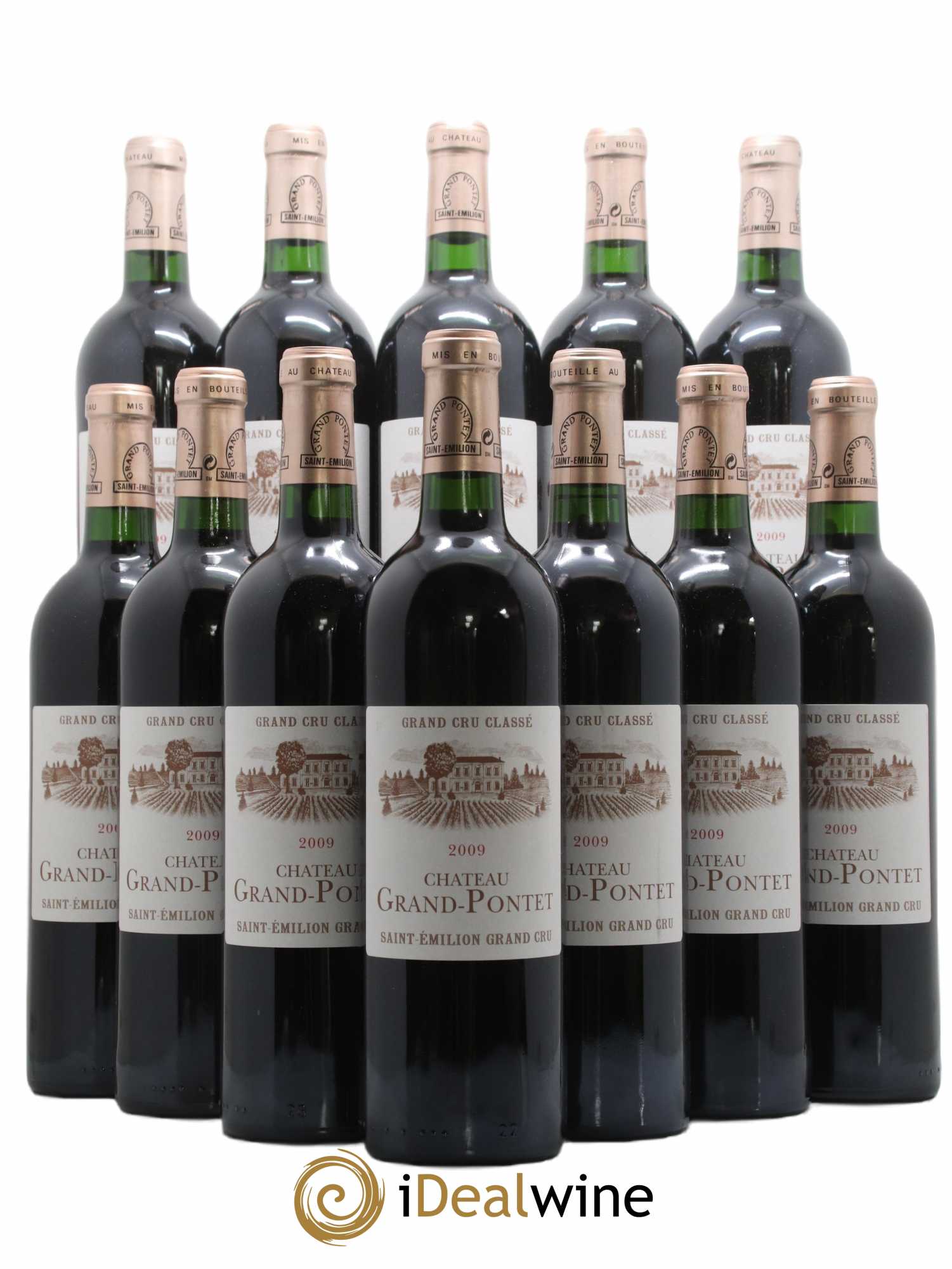 Château Grand Pontet Grand Cru Classé 2009 - Lot de 12 bouteilles - 0