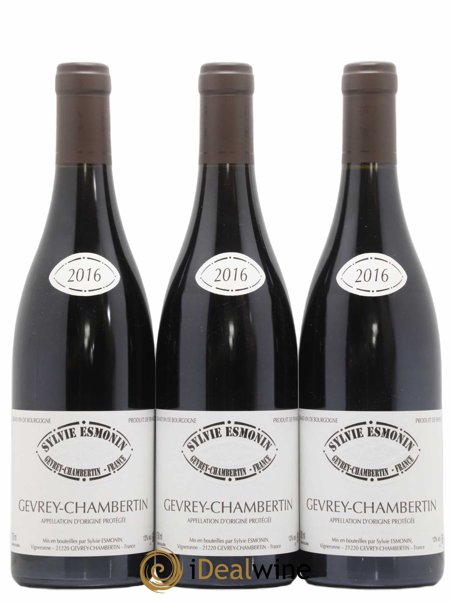 Gevrey-Chambertin Sylvie Esmonin 2016 - Lot de 3 bouteilles - 0