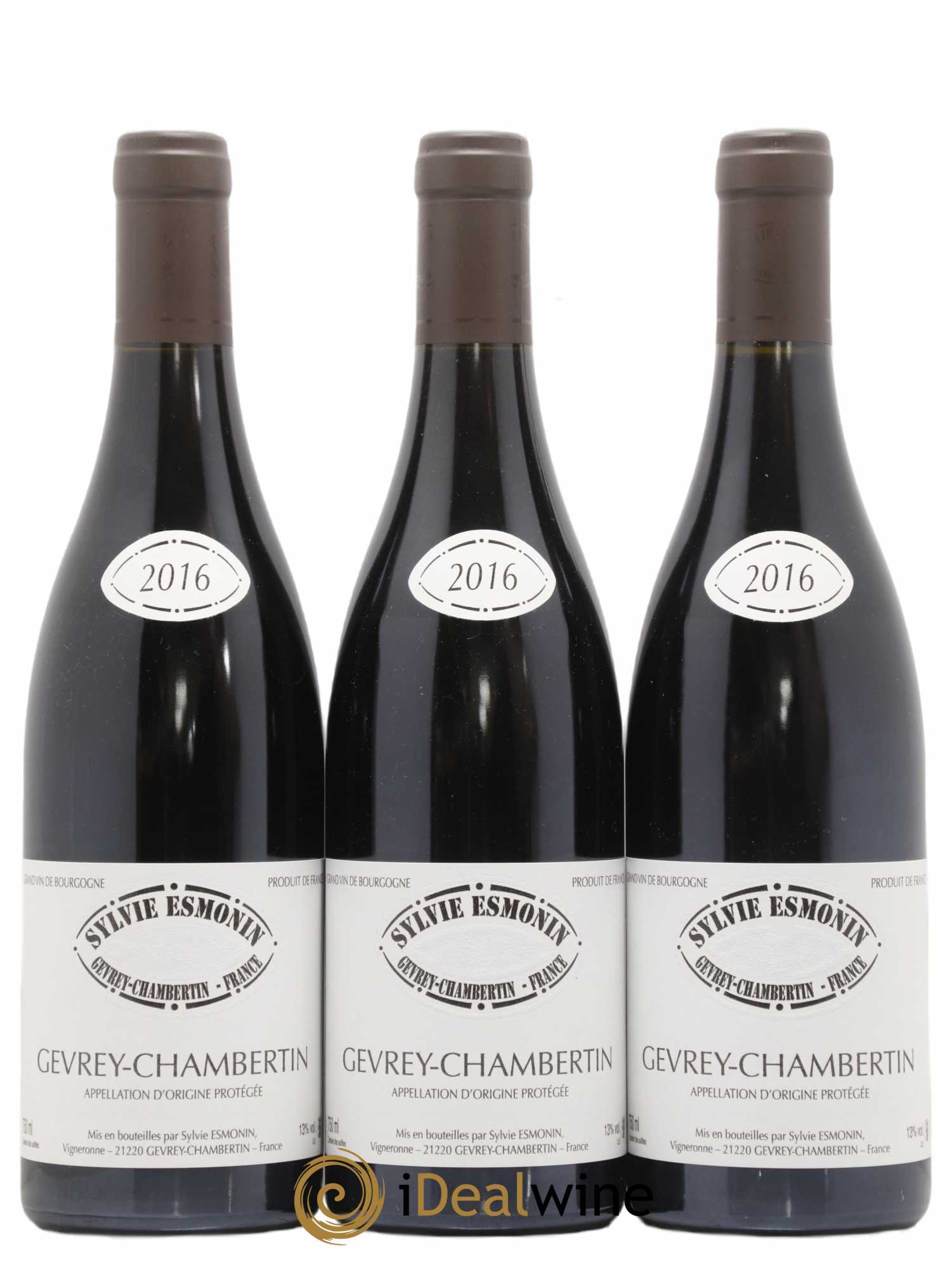 Gevrey-Chambertin Sylvie Esmonin 2016 - Lot de 3 bouteilles - 0