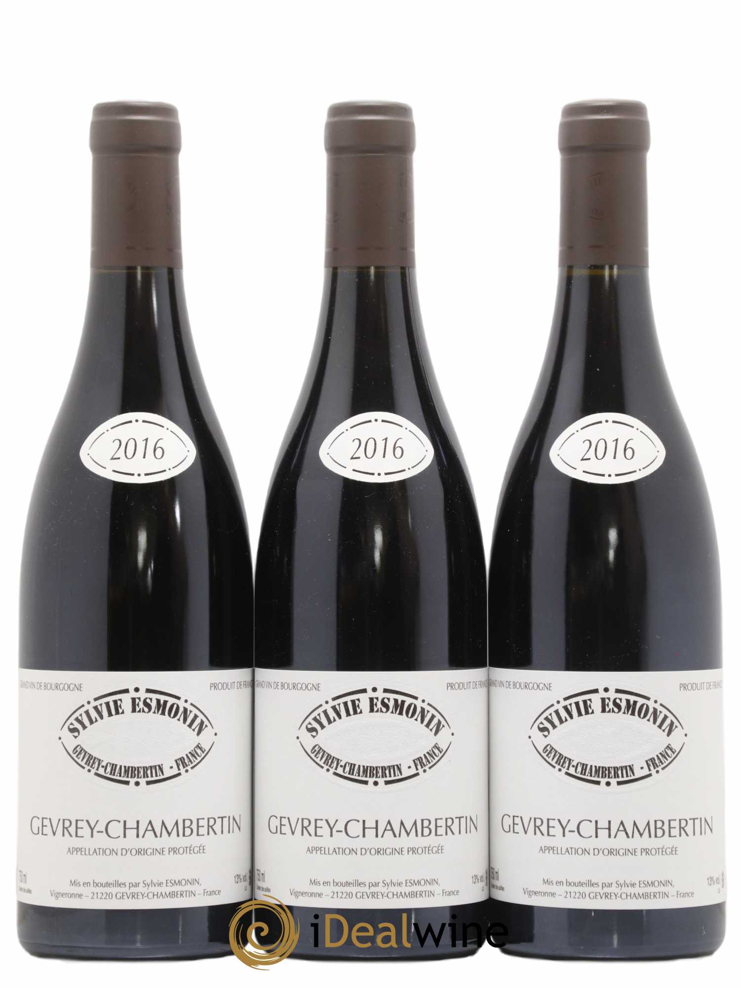 Gevrey-Chambertin Sylvie Esmonin 2016 - Lot de 3 bouteilles - 0