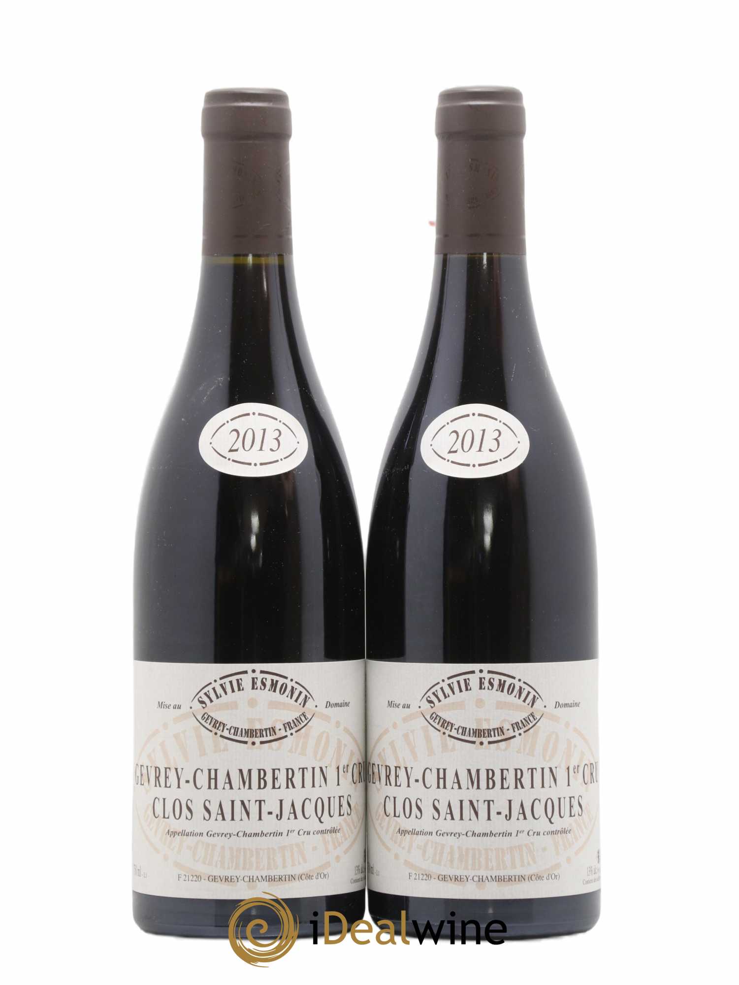 Gevrey-Chambertin 1er Cru Clos Saint Jacques Sylvie Esmonin 2013 - Lot de 2 bouteilles - 0