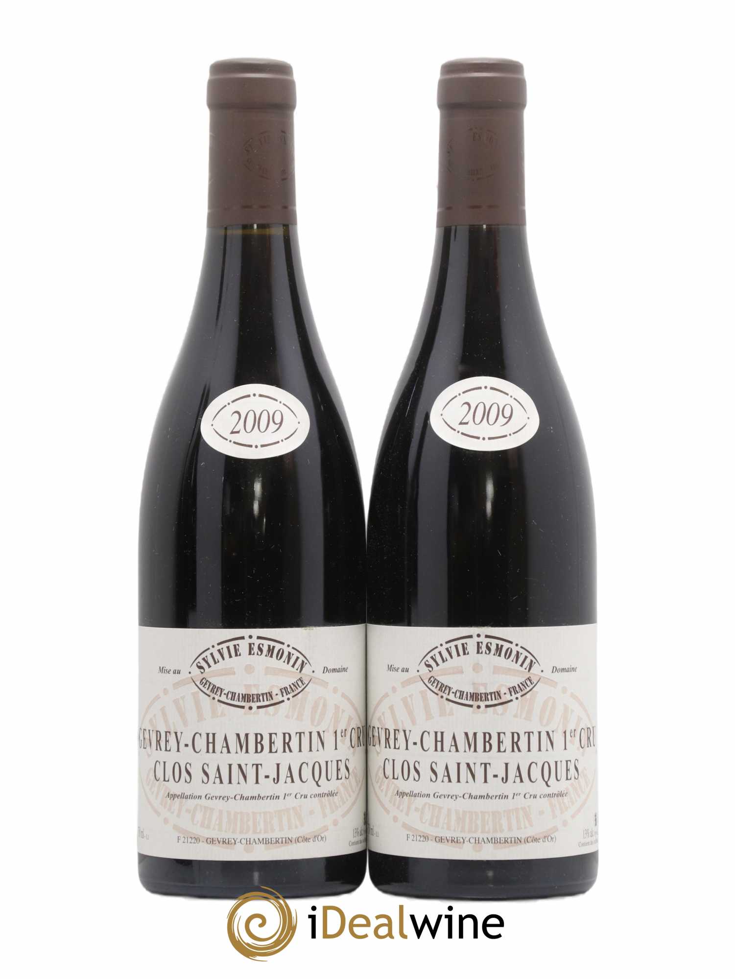 Gevrey-Chambertin 1er Cru Clos Saint Jacques Sylvie Esmonin 2009 - Lot de 2 bouteilles - 0