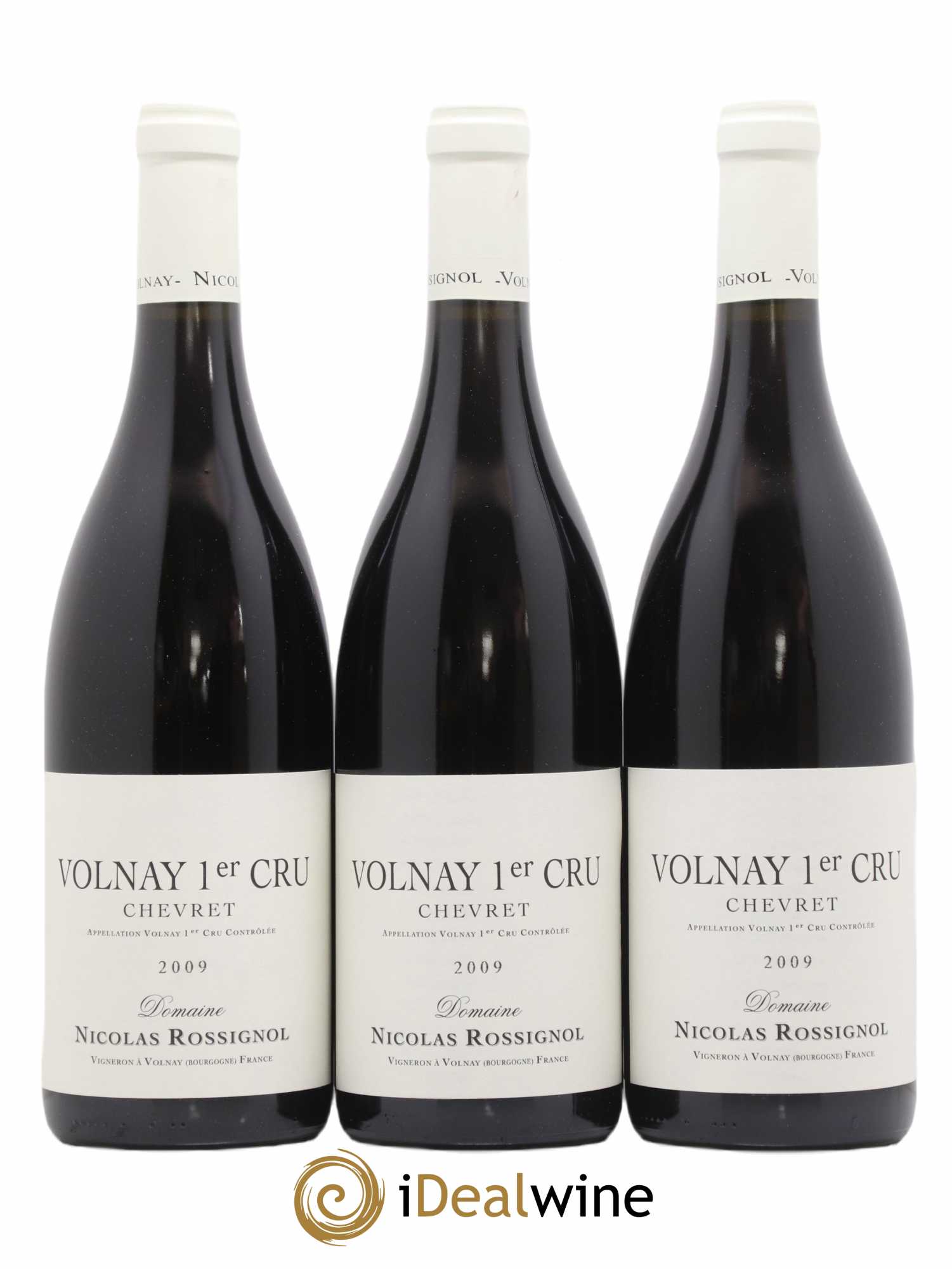Volnay 1er Cru Chevret Nicolas Rossignol 2009 - Lot de 3 bouteilles - 0