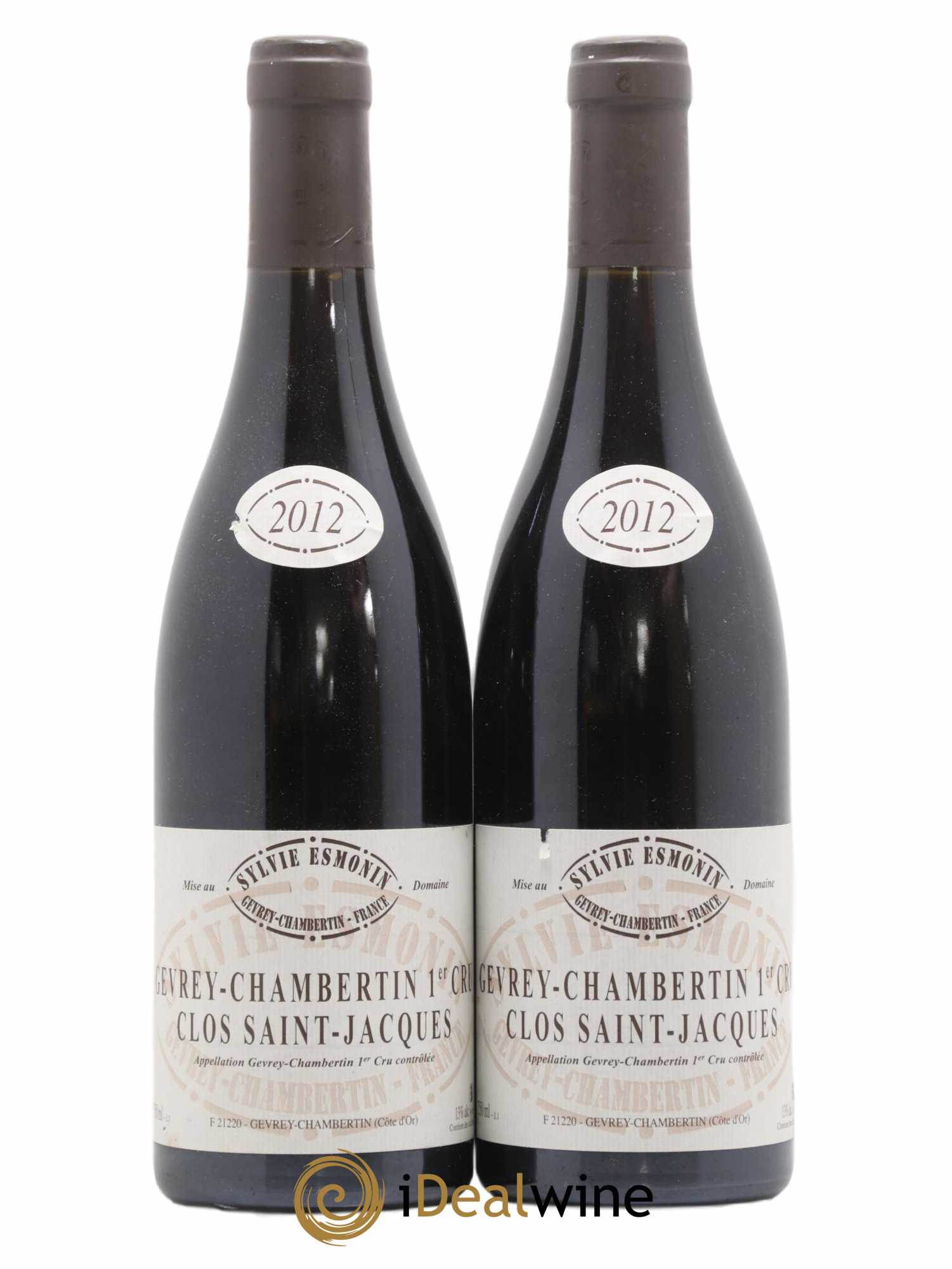 Gevrey-Chambertin 1er Cru Clos Saint Jacques Sylvie Esmonin 2012 - Lot of 2 bottles - 0