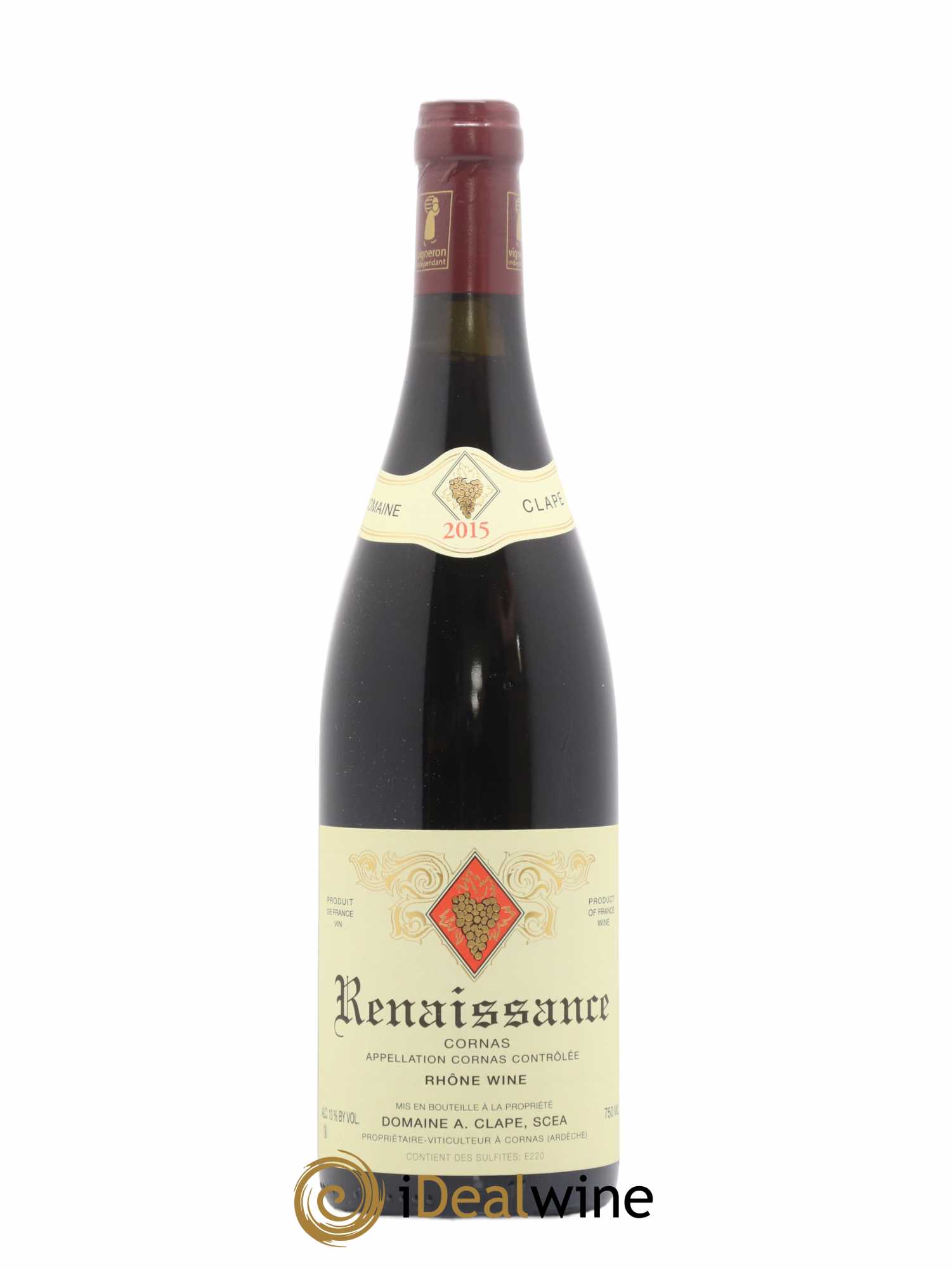 Cornas Renaissance Auguste Clape 2015 - Lot de 1 bouteille - 0