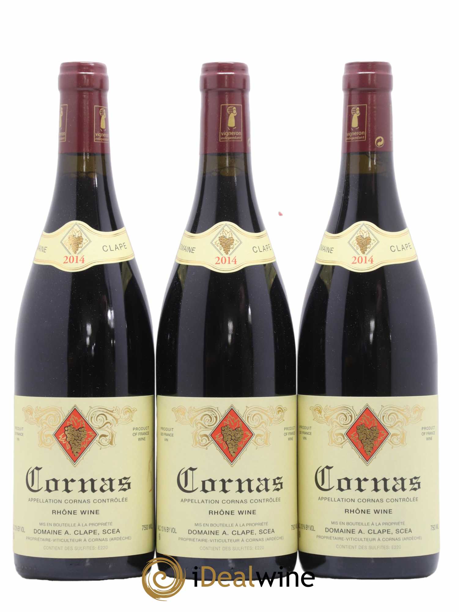 Cornas Auguste Clape 2014 - Lot de 3 bouteilles - 0