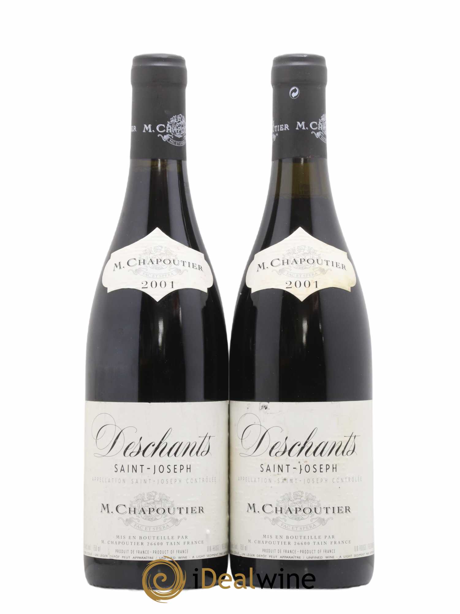 Saint-Joseph Deschants Chapoutier (sans prix de réserve) 2001 - Posten von 2 Flaschen - 0