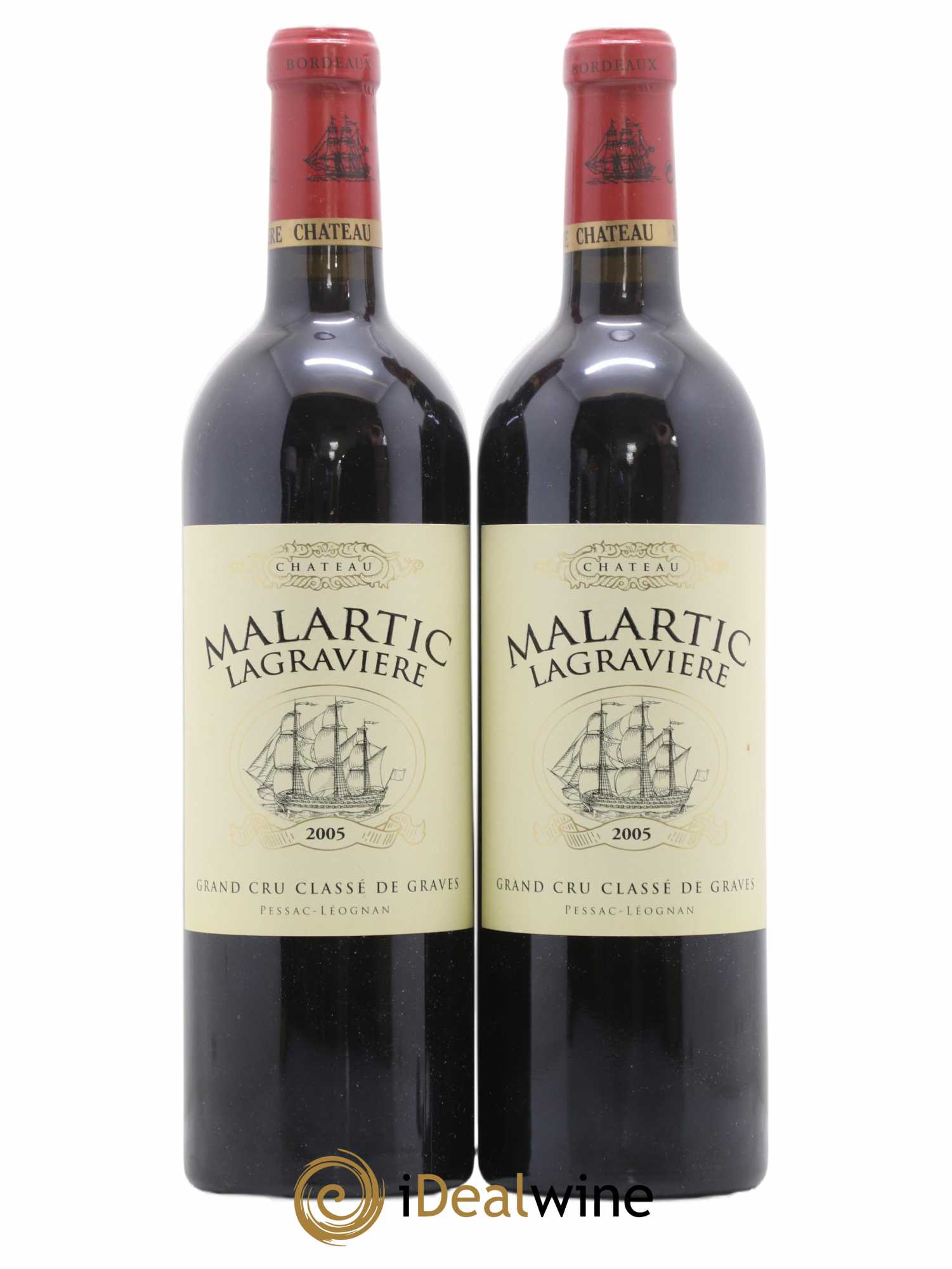 Château Malartic-Lagravière Cru Classé de Graves 2005 - Lot de 2 bouteilles - 0