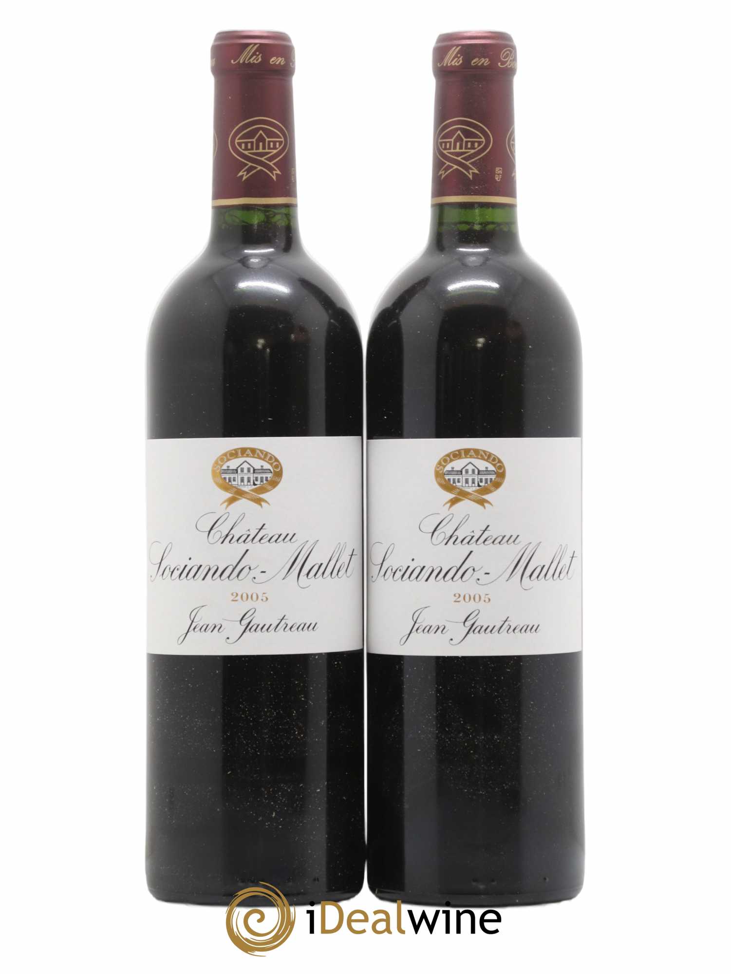 Château Sociando Mallet 2005 - Lot de 2 bouteilles - 0