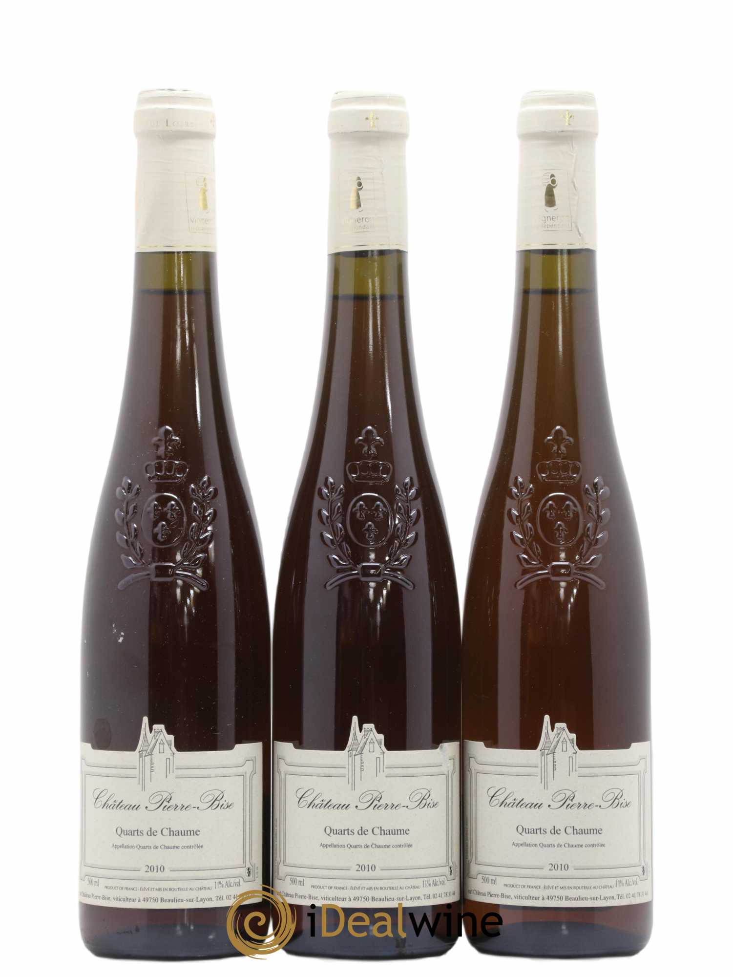 Quarts de Chaume Château Pierre Bise 50CL 2010 - Lotto di 3 bottiglie - 0