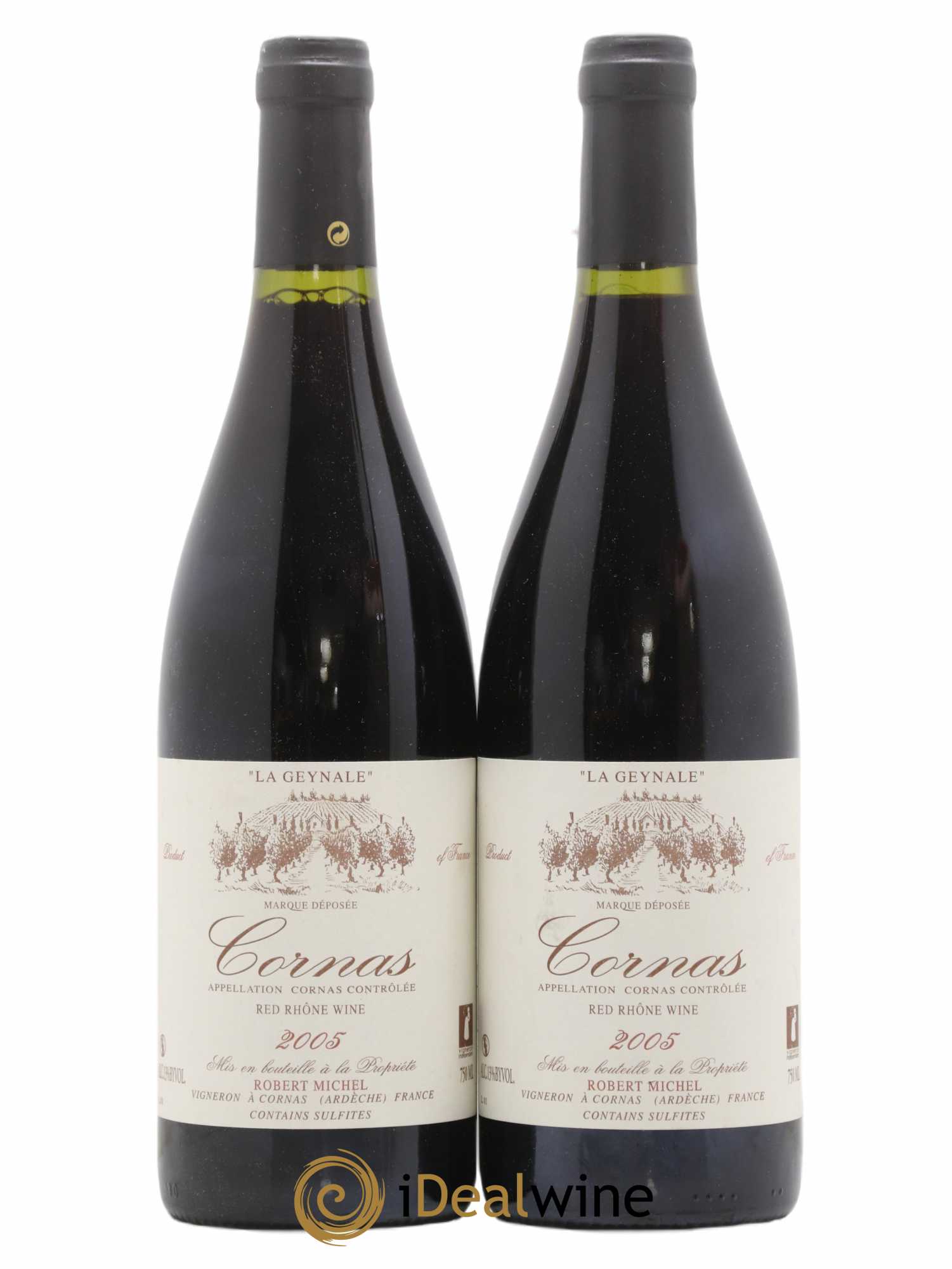 Cornas La Geynale Robert Michel 2005 - Lot de 2 bouteilles - 0