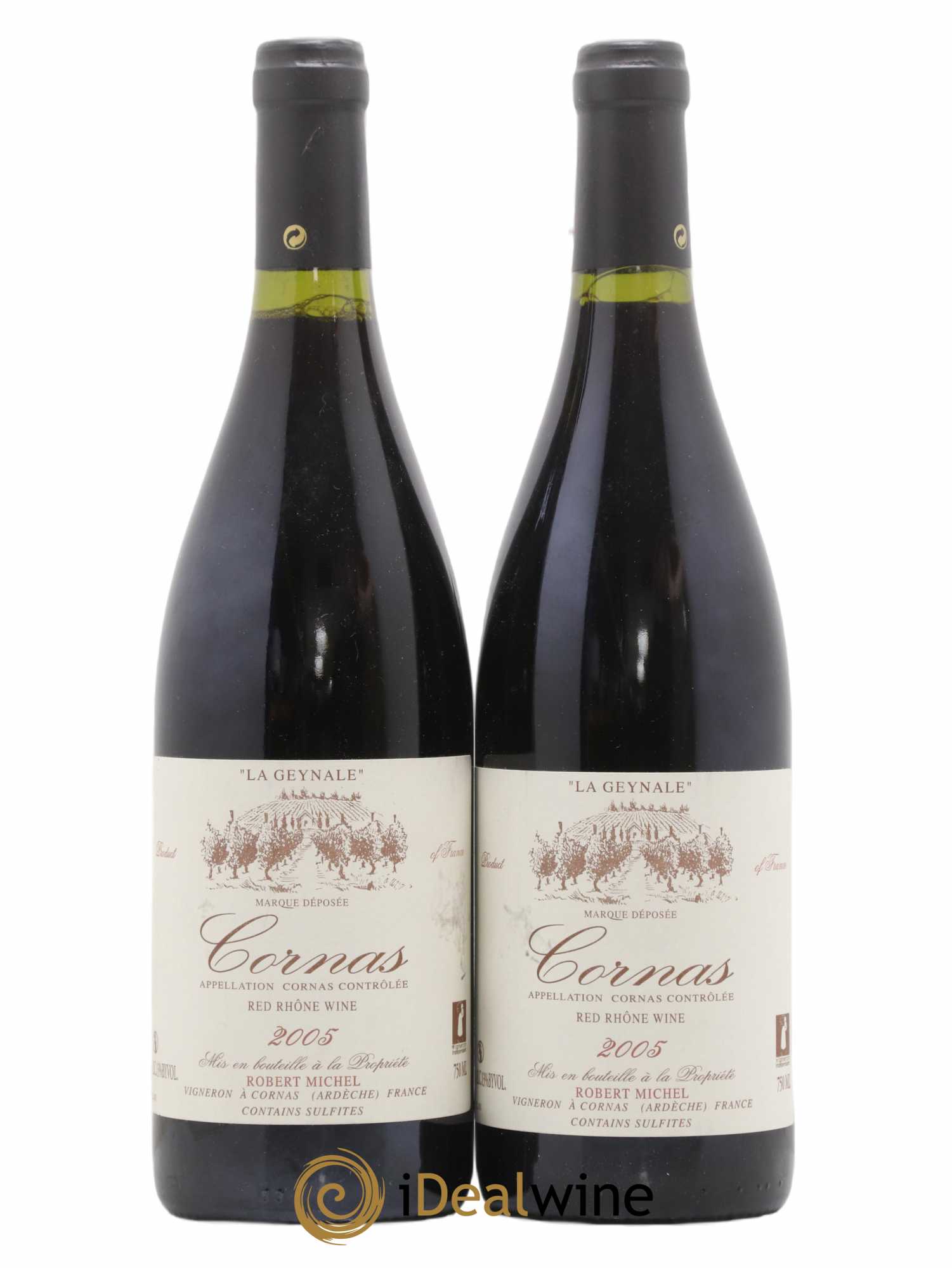 Cornas La Geynale Robert Michel 2005 - Lot de 2 bouteilles - 0