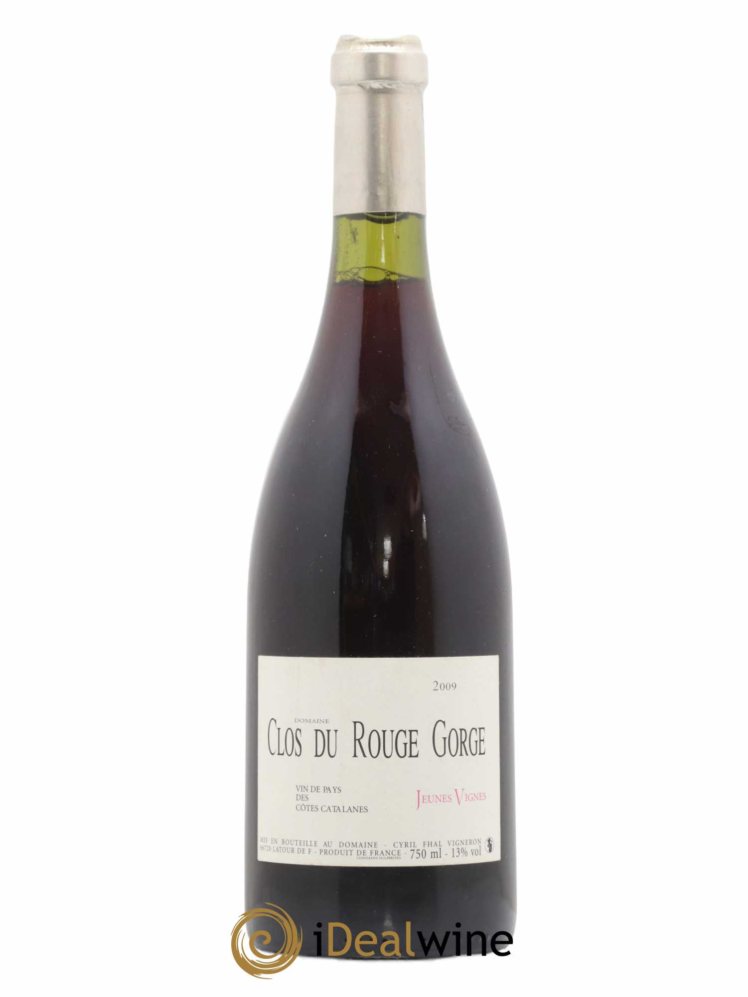 Côtes Catalanes (VDP des Côtes Catalanes) Clos du Rouge Gorge Jeunes Vignes Cyril Fhal 2009 - Lot de 1 bouteille - 0