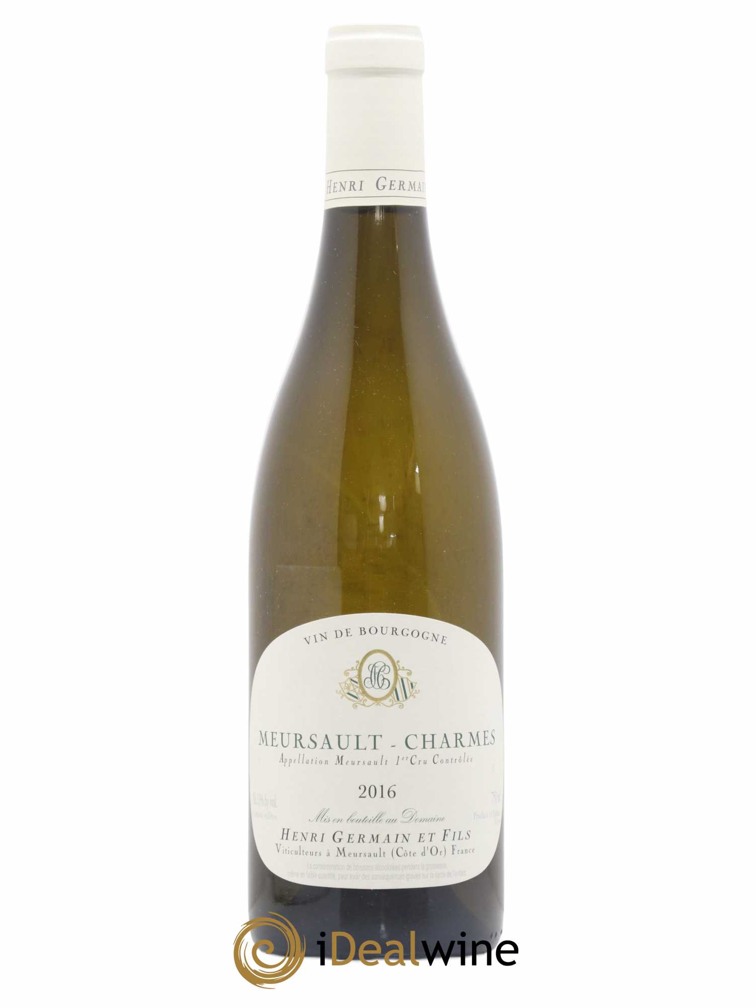 Meursault 1er Cru Charmes Henri Germain 2016 - Lot de 1 bouteille - 0