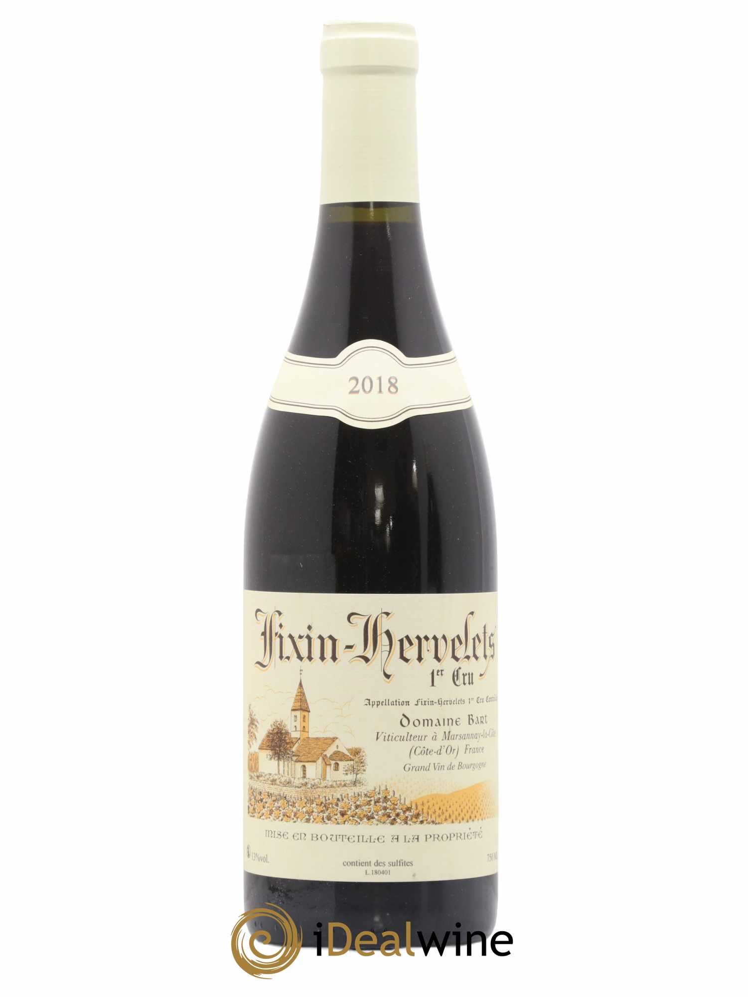 Fixin 1er Cru Hervelets Bart (Domaine) 2018 - Lot de 1 bouteille - 0
