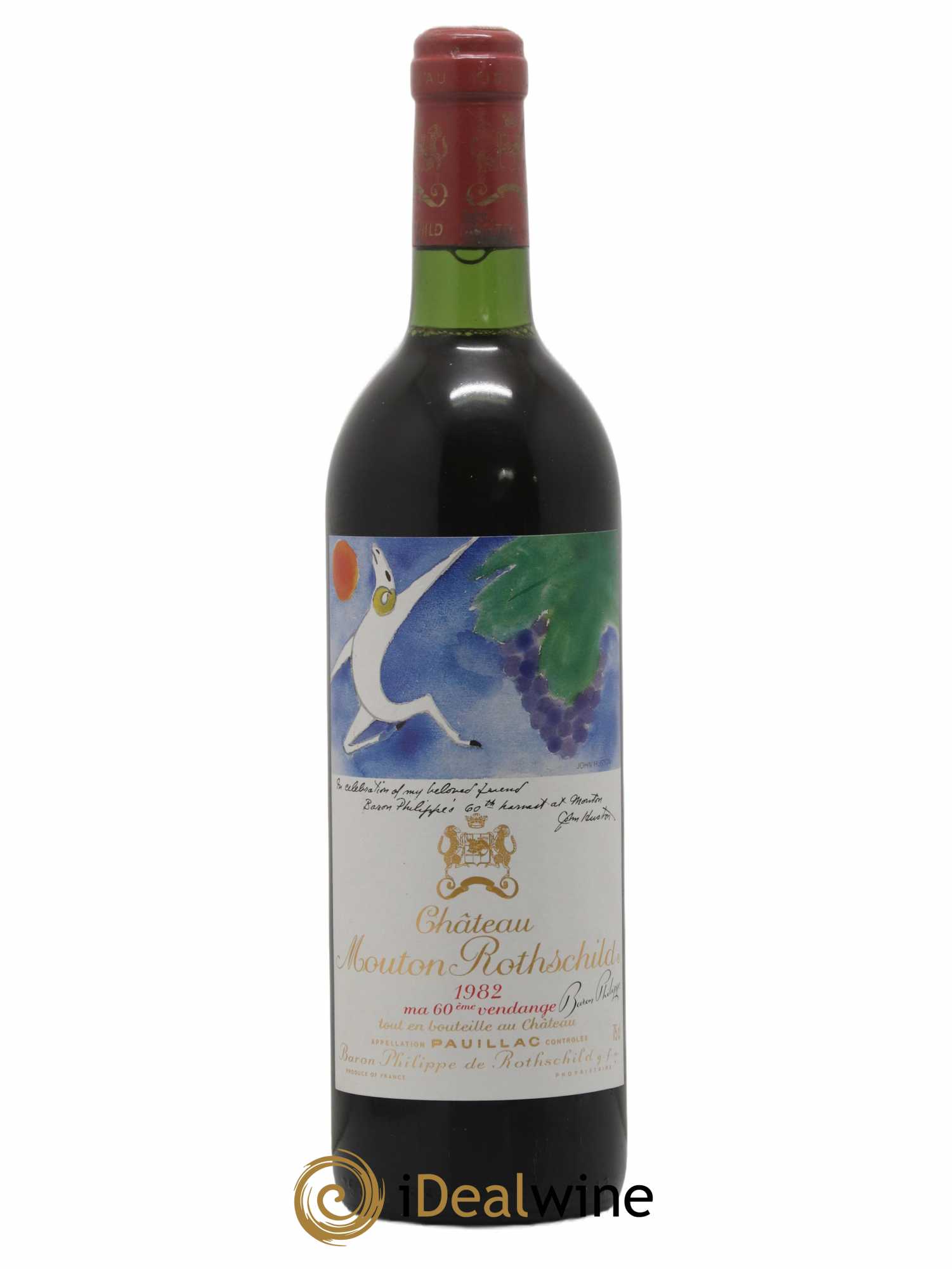 Château Mouton Rothschild 1er Grand Cru Classé 1982 - Lot de 1 bouteille - 0