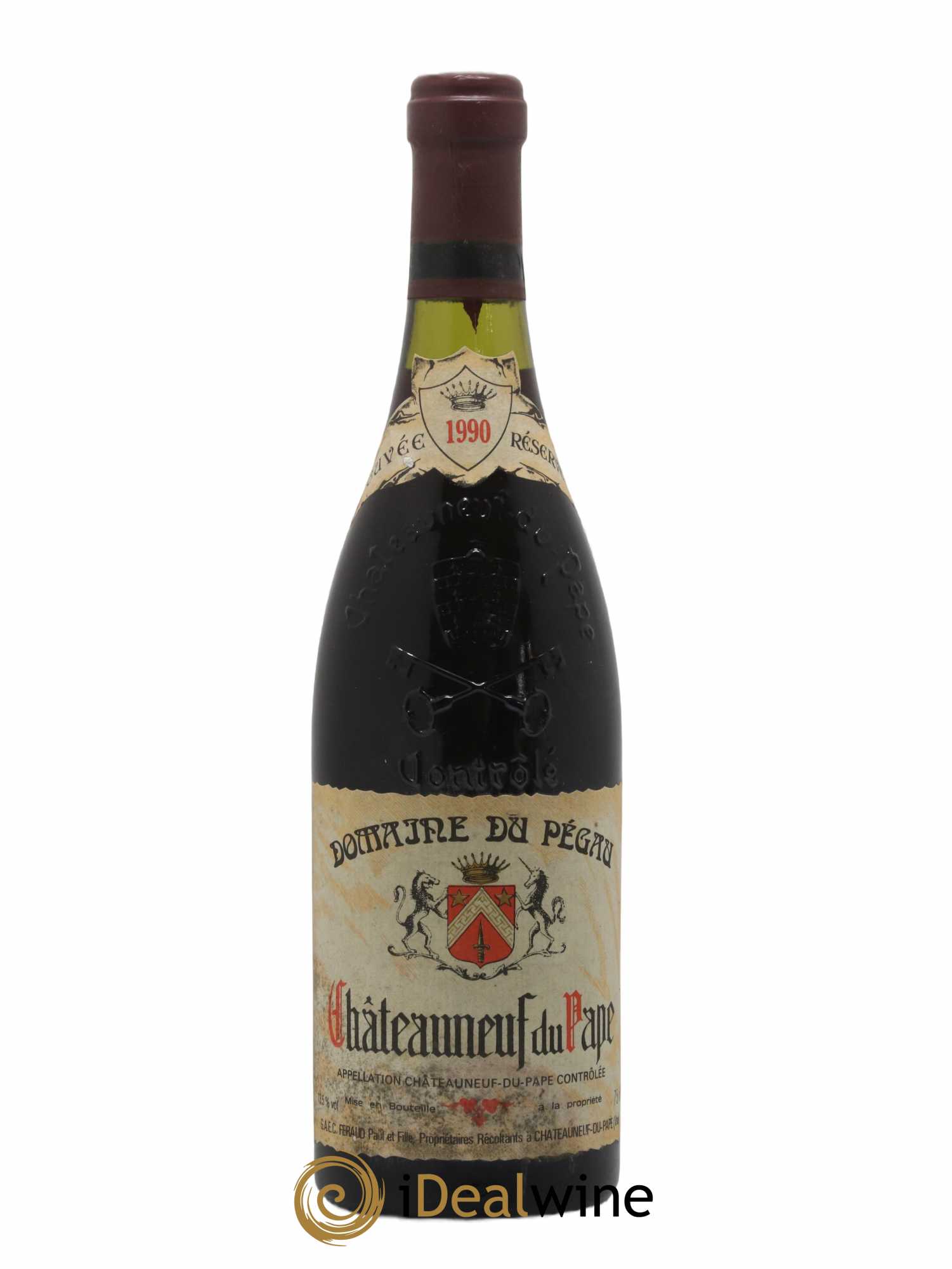 Châteauneuf-du-Pape Domaine du Pégau Cuvée Réservée Paul et Laurence Féraud 1990 - Lot de 1 bouteille - 0
