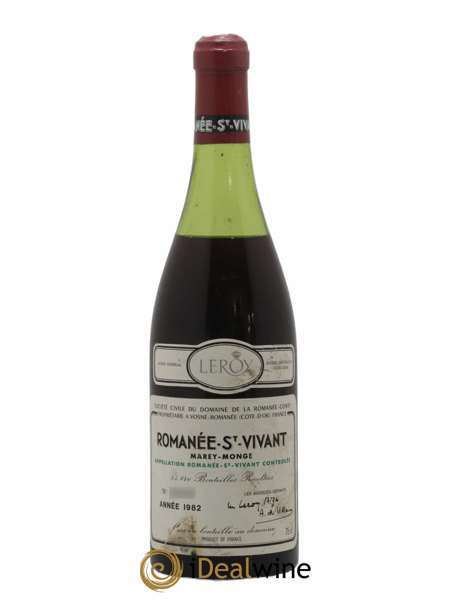 Romanée-Saint-Vivant Grand Cru Domaine de la Romanée-Conti 1982 - Lot de 1 bouteille - 0