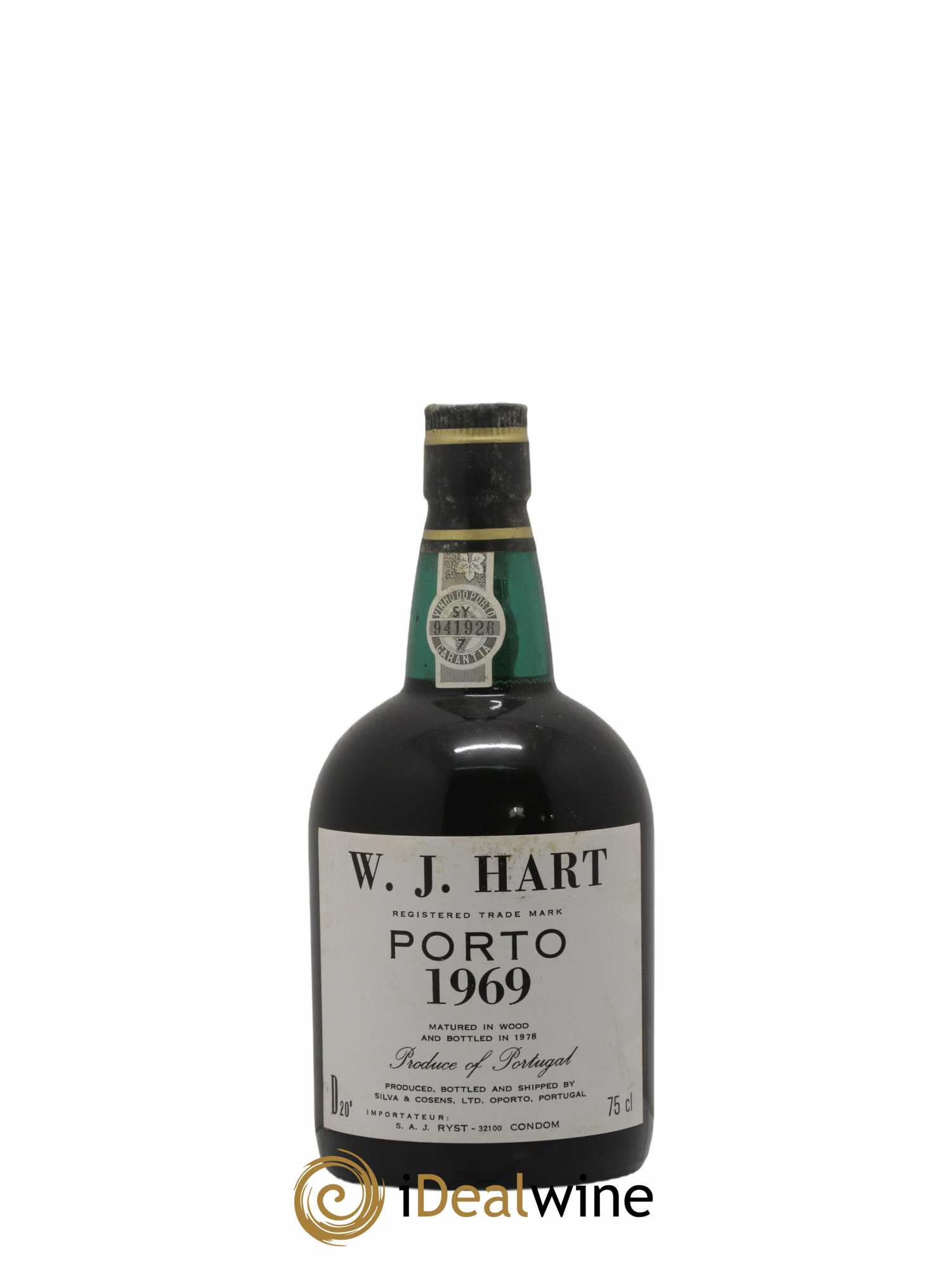 Porto W.J Hart 1969 - Lot de 1 bouteille - 0