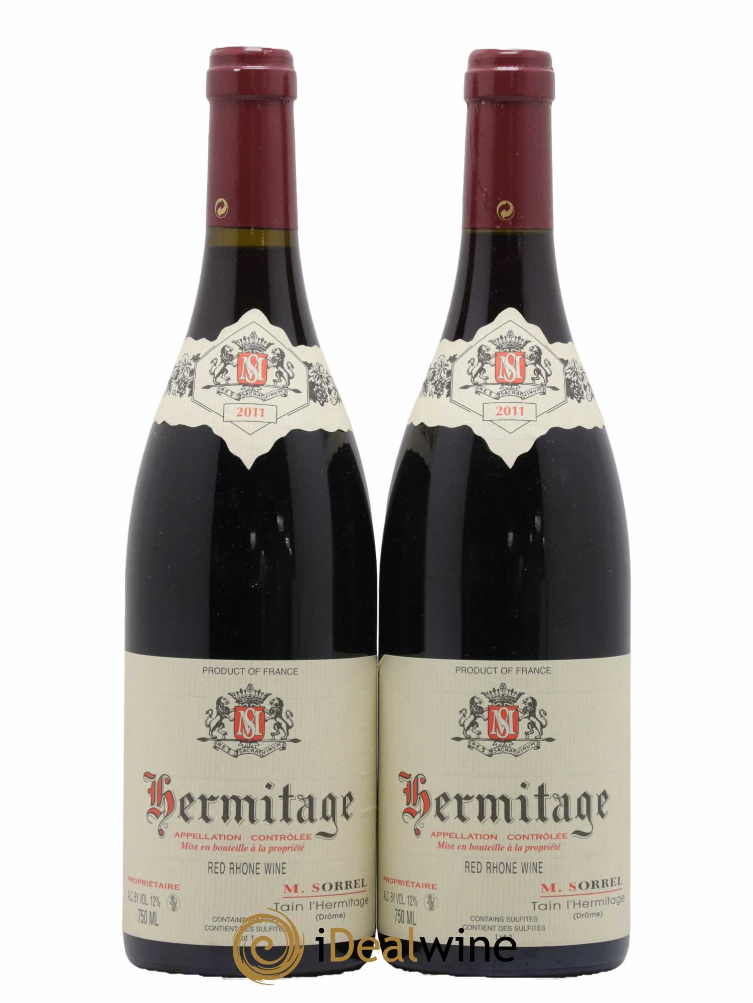 Hermitage Marc Sorrel 2011 - Lot de 2 bouteilles - 0
