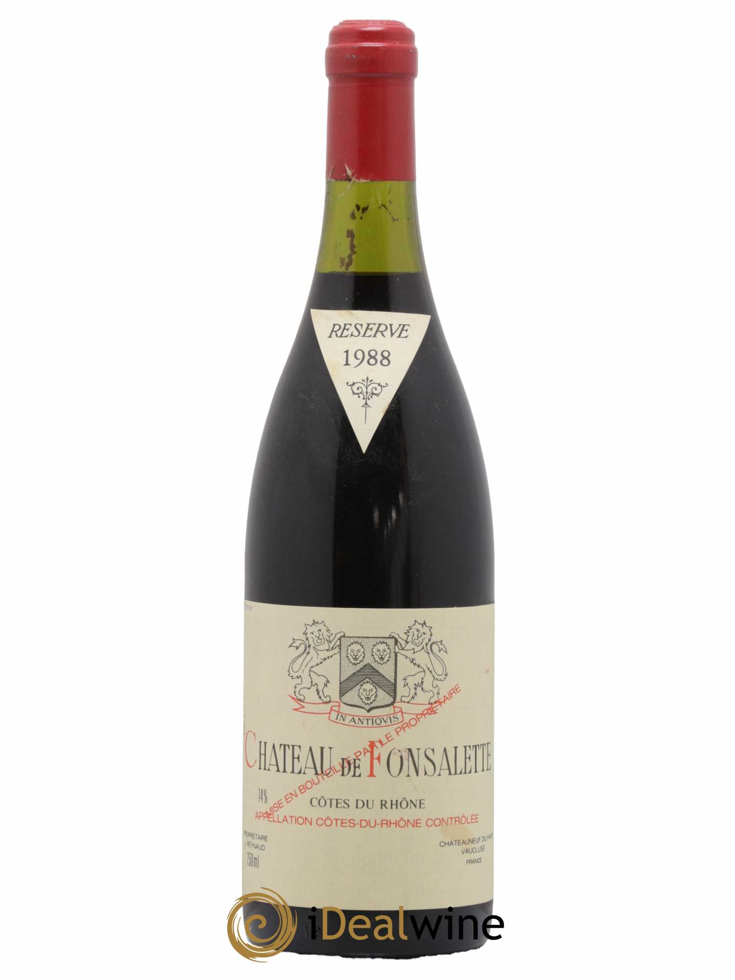 Côtes-du-Rhône Château de Fonsalette Emmanuel Reynaud 1988 - Lot de 1 bouteille - 0
