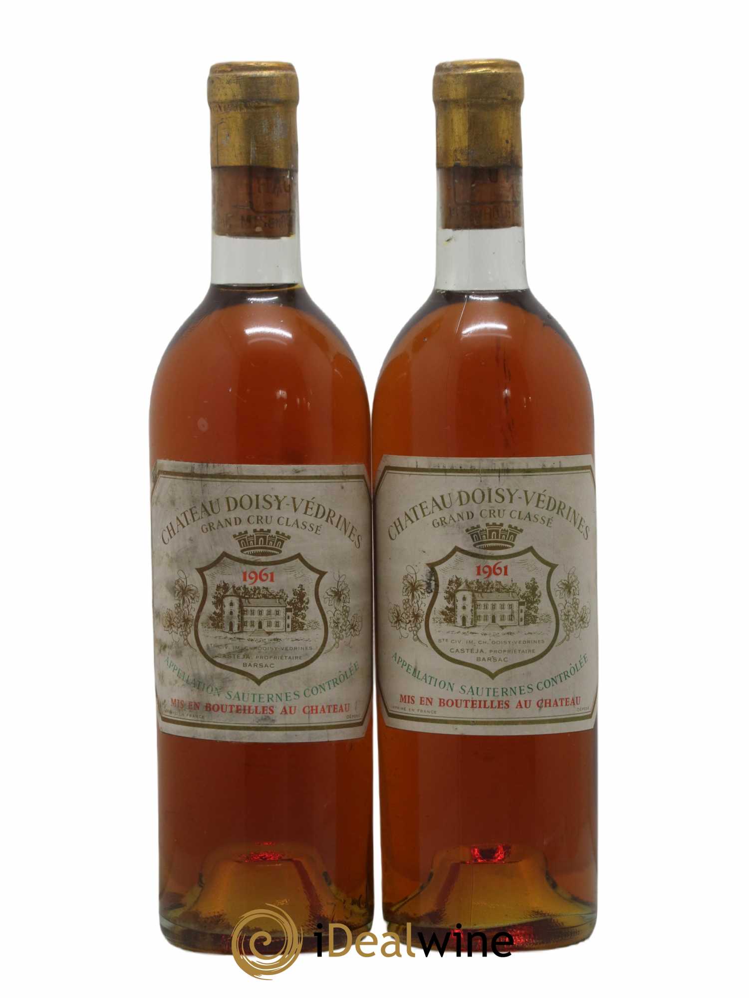 Château Doisy-Védrines 2ème Grand Cru Classé 1961 - Lotto di 2 bottiglie - 0