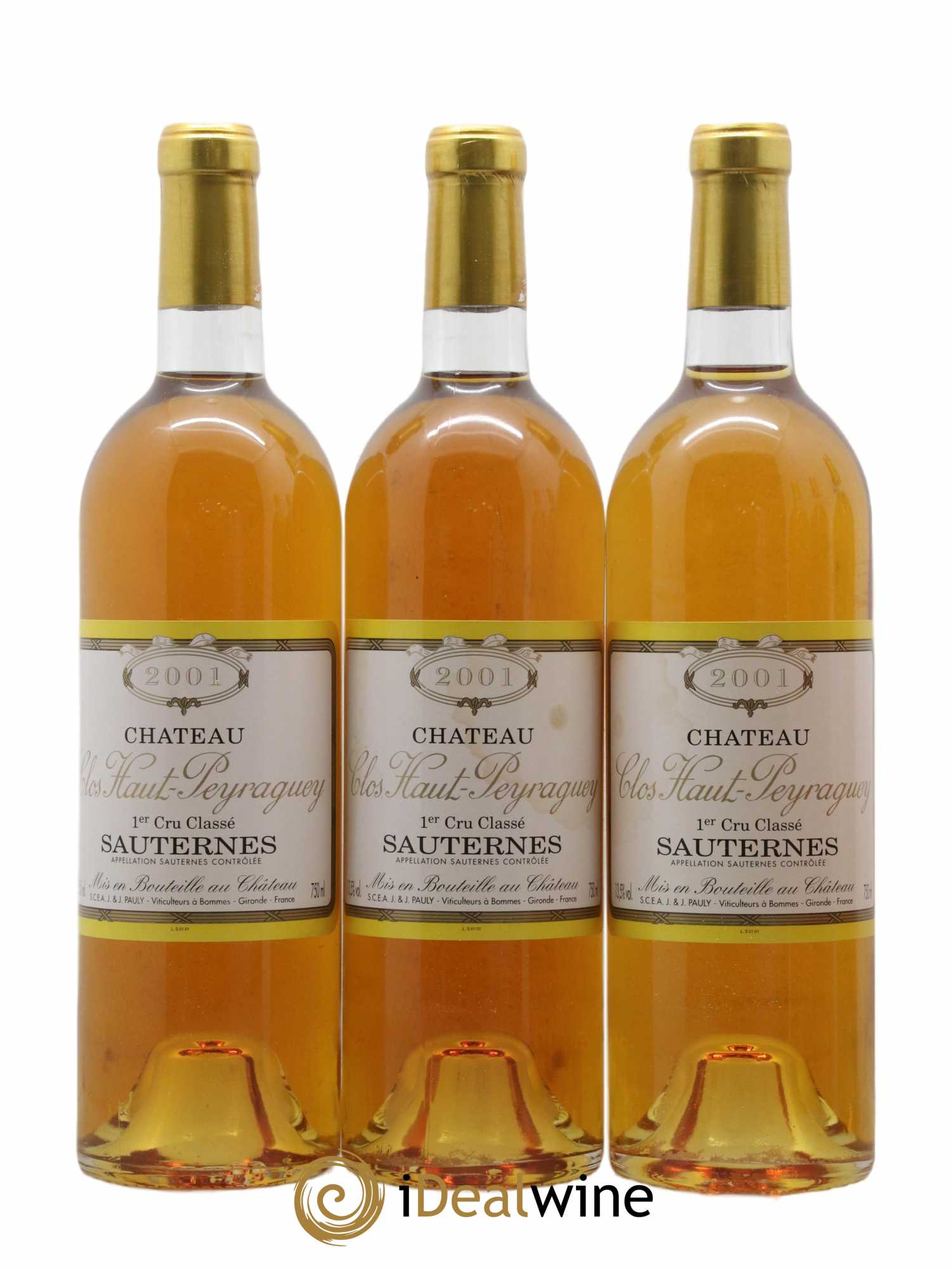 Clos Haut-Peyraguey 1er Grand Cru Classé 2001 - Lotto di 6 bottiglie - 2