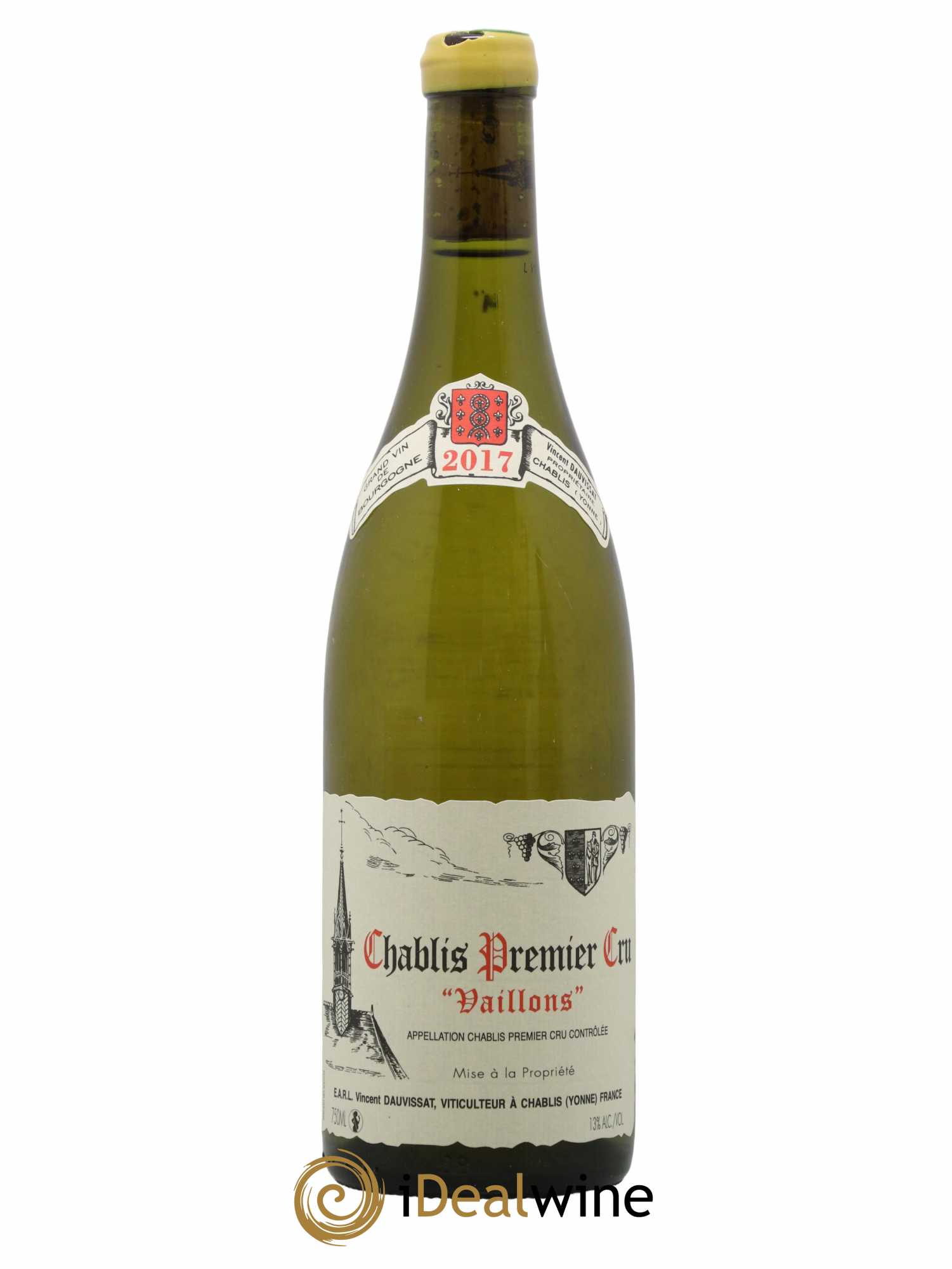 Chablis 1er Cru Vaillons Vincent Dauvissat (Domaine) 2017 - Lot de 1 bouteille - 0
