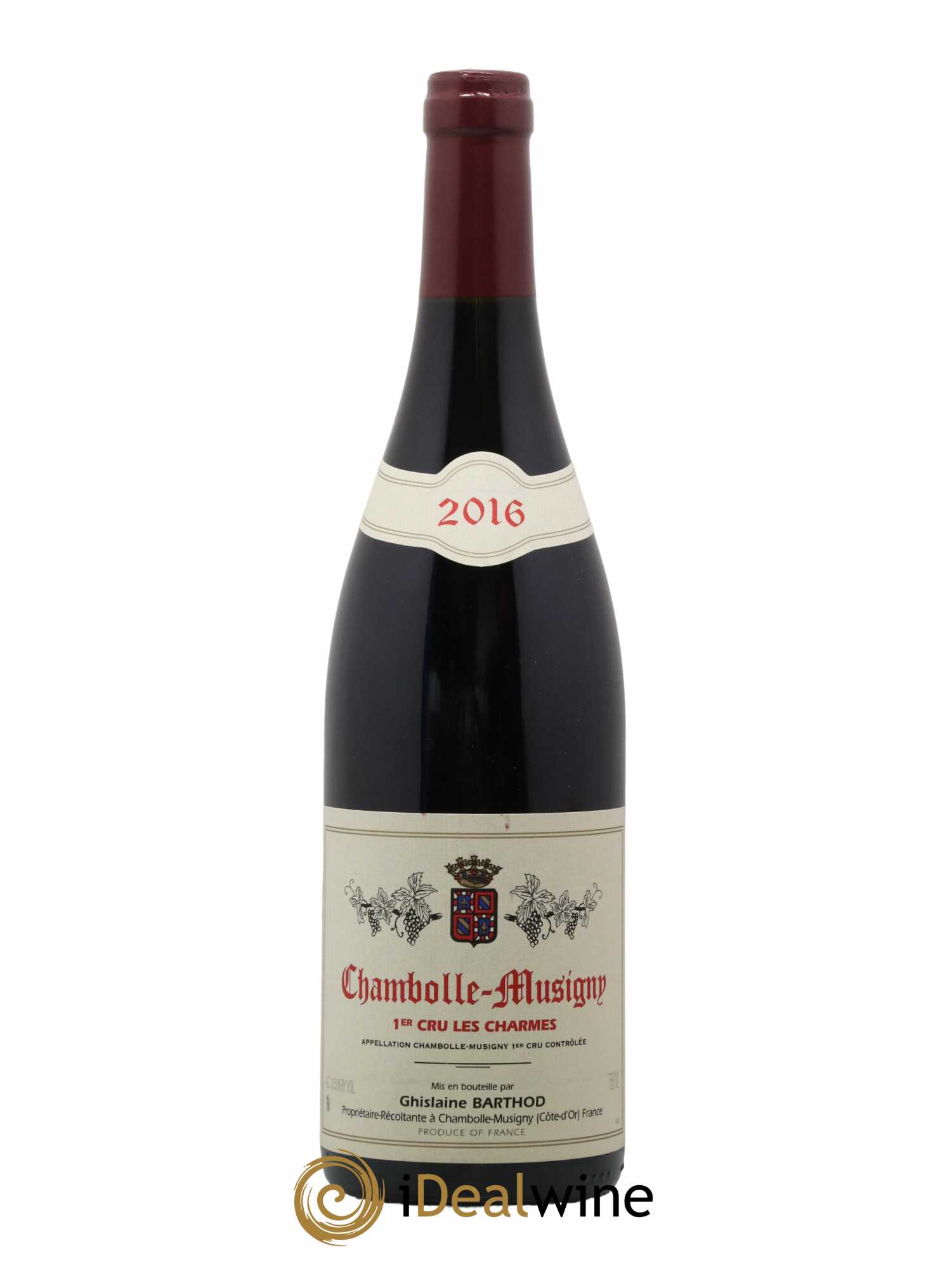 Chambolle-Musigny 1er Cru Les Charmes Ghislaine Barthod 2016 - Lot de 1 bouteille - 0