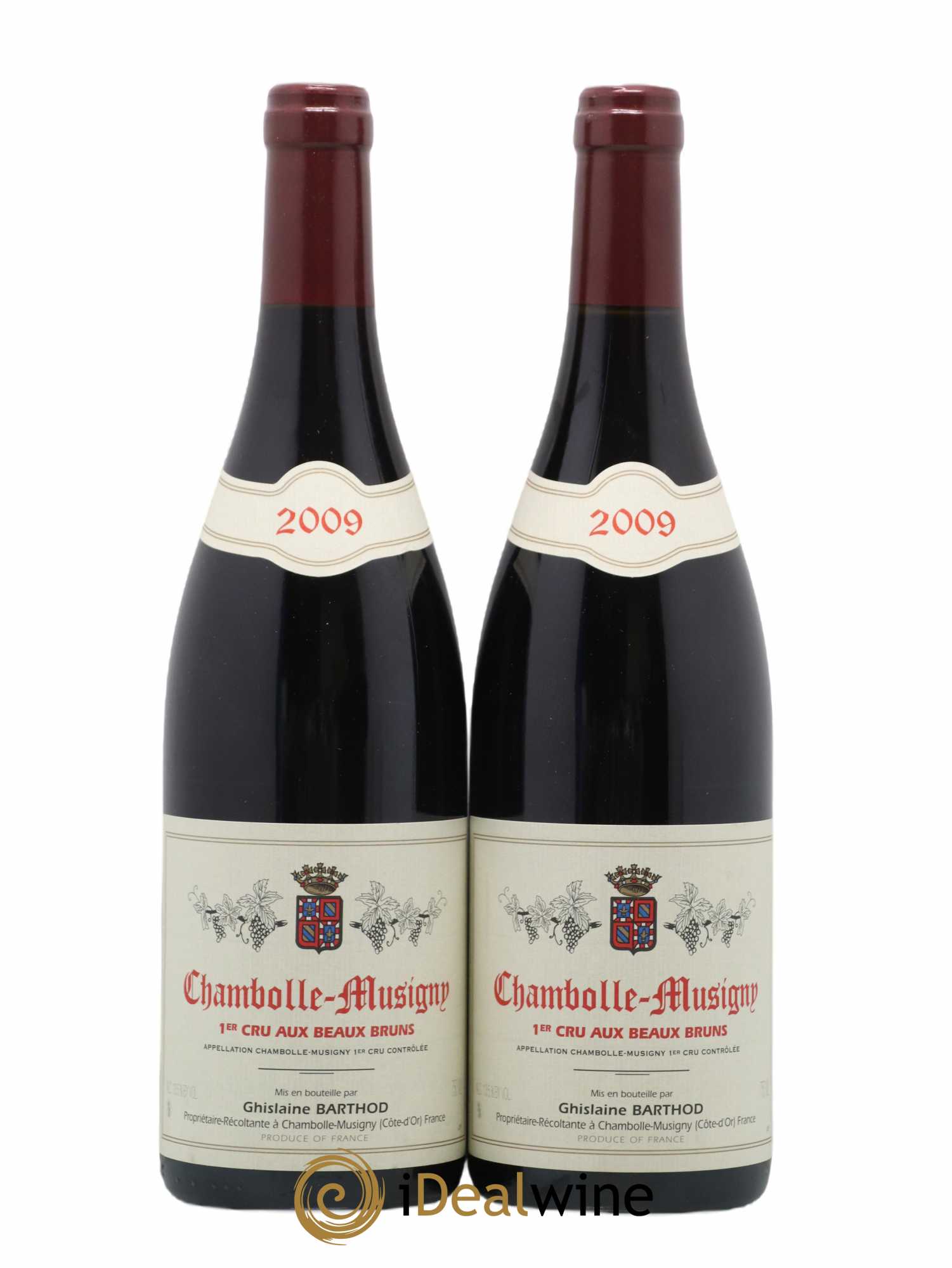 Chambolle-Musigny 1er Cru Aux Beaux Bruns Ghislaine Barthod 2009 - Lot de 2 bouteilles - 0