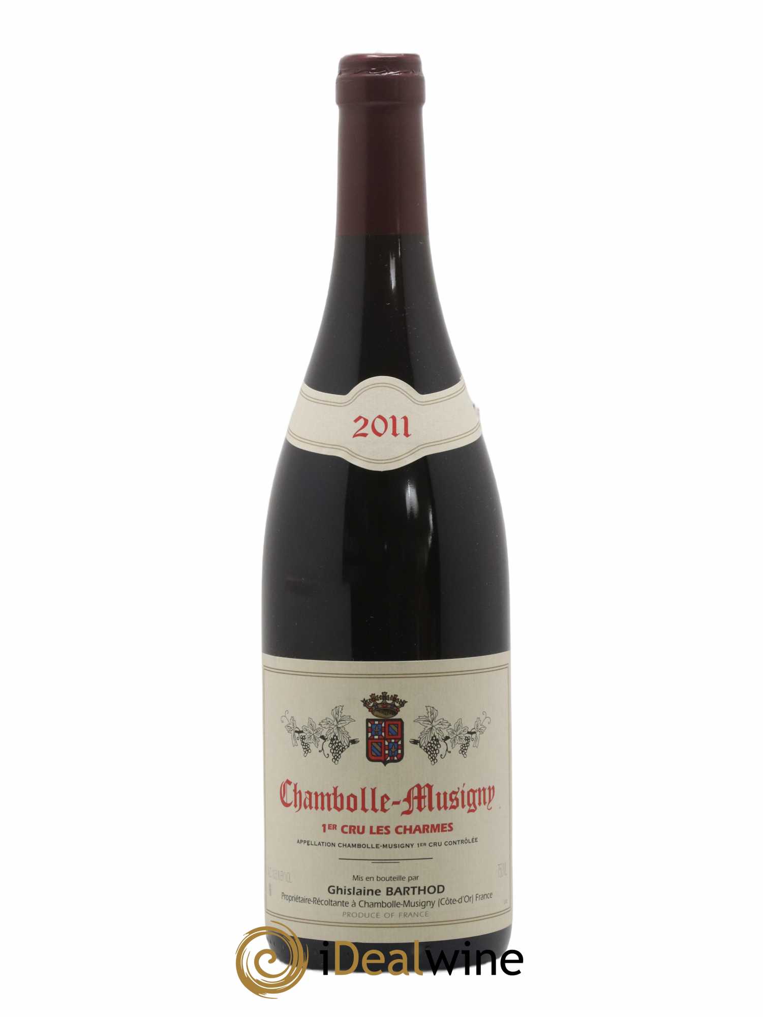 Chambolle-Musigny 1er Cru Les Charmes Ghislaine Barthod 2011 - Lot de 1 bouteille - 0