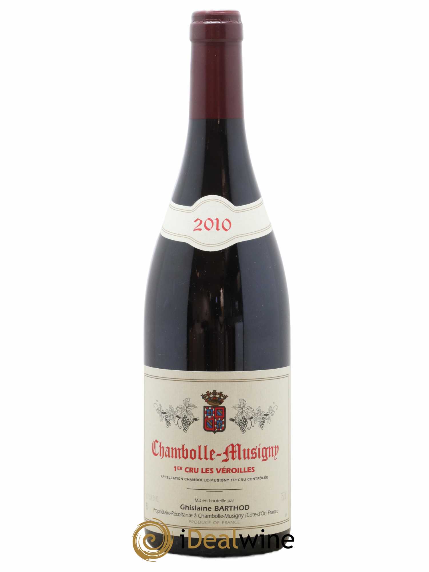 Chambolle-Musigny 1er Cru Les Véroilles Ghislaine Barthod 2010 - Lot de 1 bouteille - 0