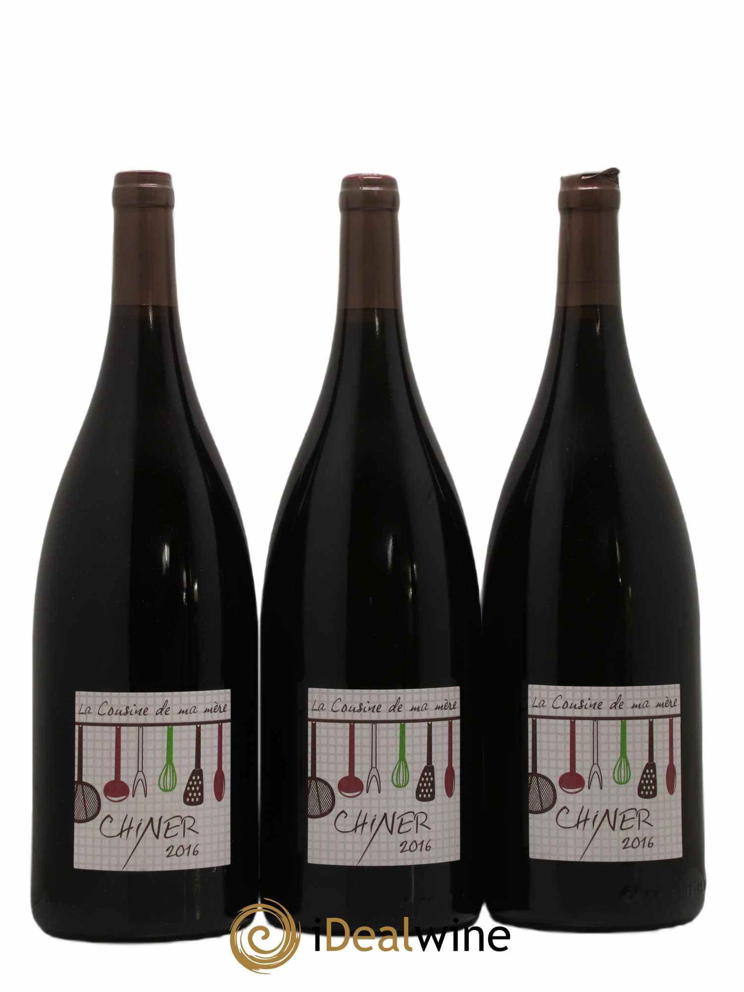 Vin de France Chiner La Cousine de ma Mère"" Domaine Grosbois (no reserve) 2016 - Lot of 3 magnums - 0