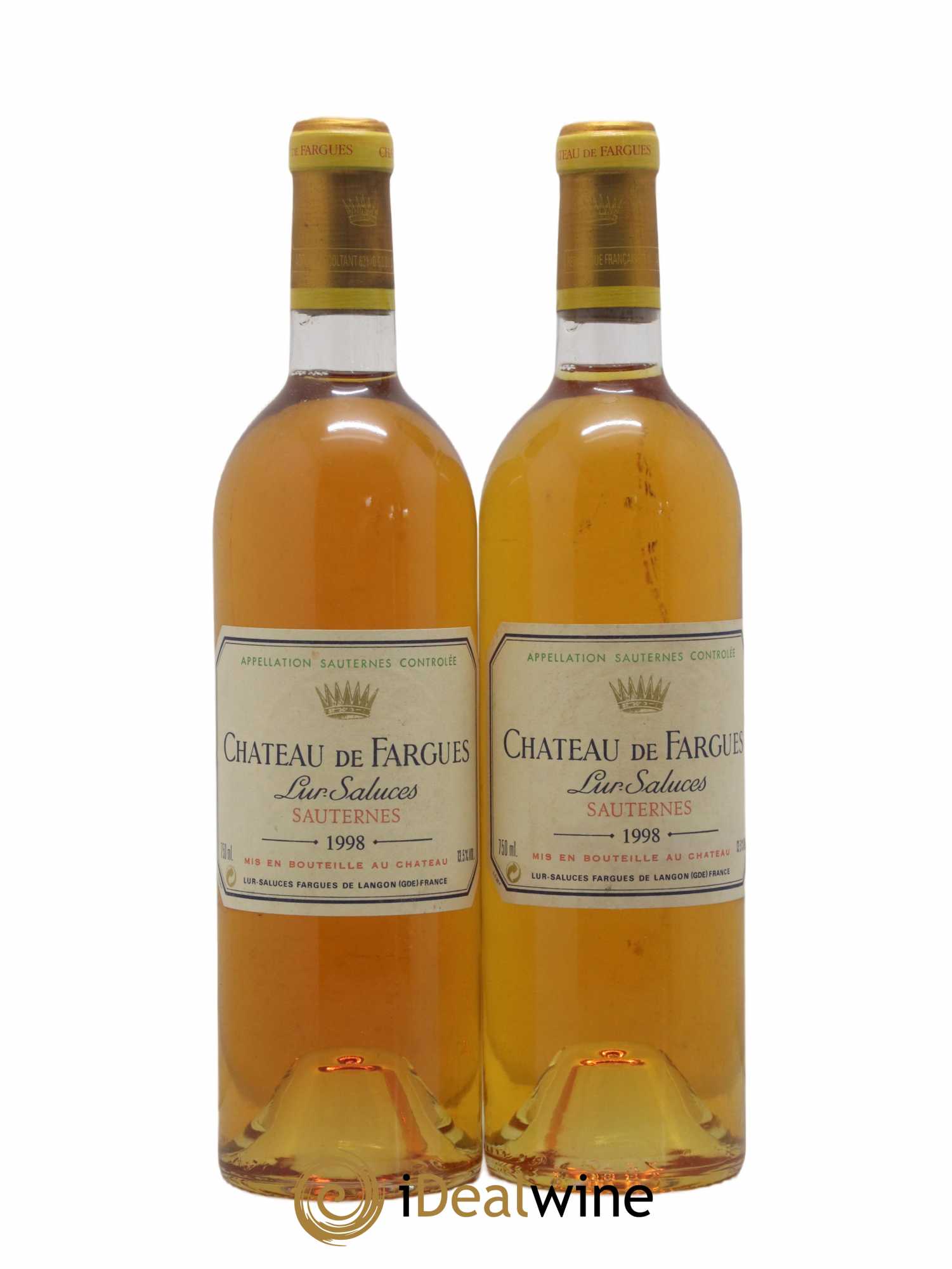 Château de Fargues 1998 - Lot de 2 bouteilles - 0