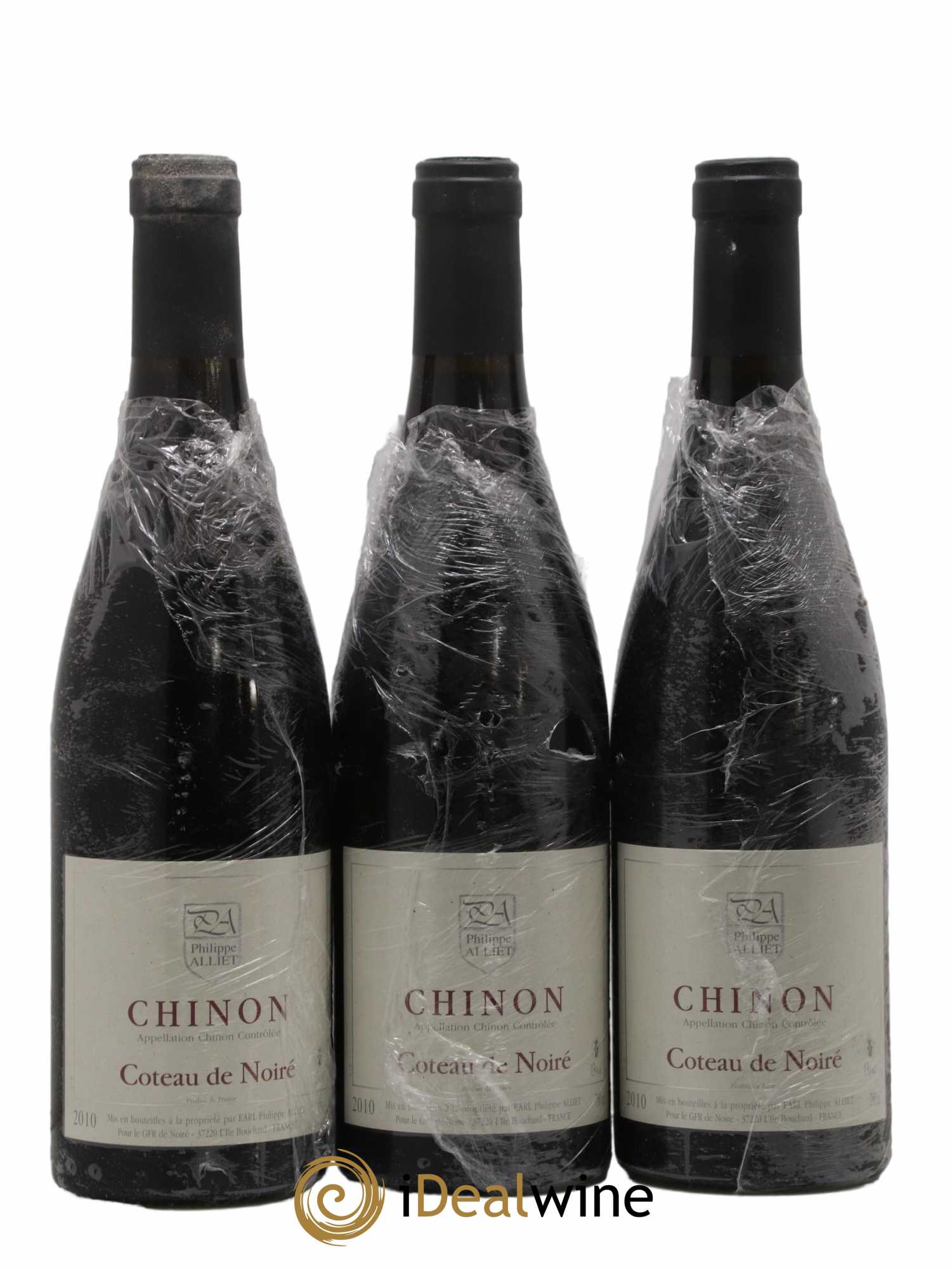 Chinon Coteau de Noiré Philippe Alliet 2010 - Lot de 3 bouteilles - 0