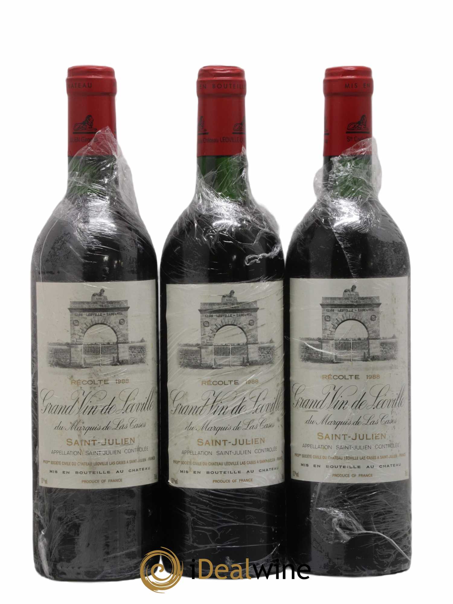 Château Léoville Las Cases 2ème Grand Cru Classé 1988 - Lot de 3 bouteilles - 0