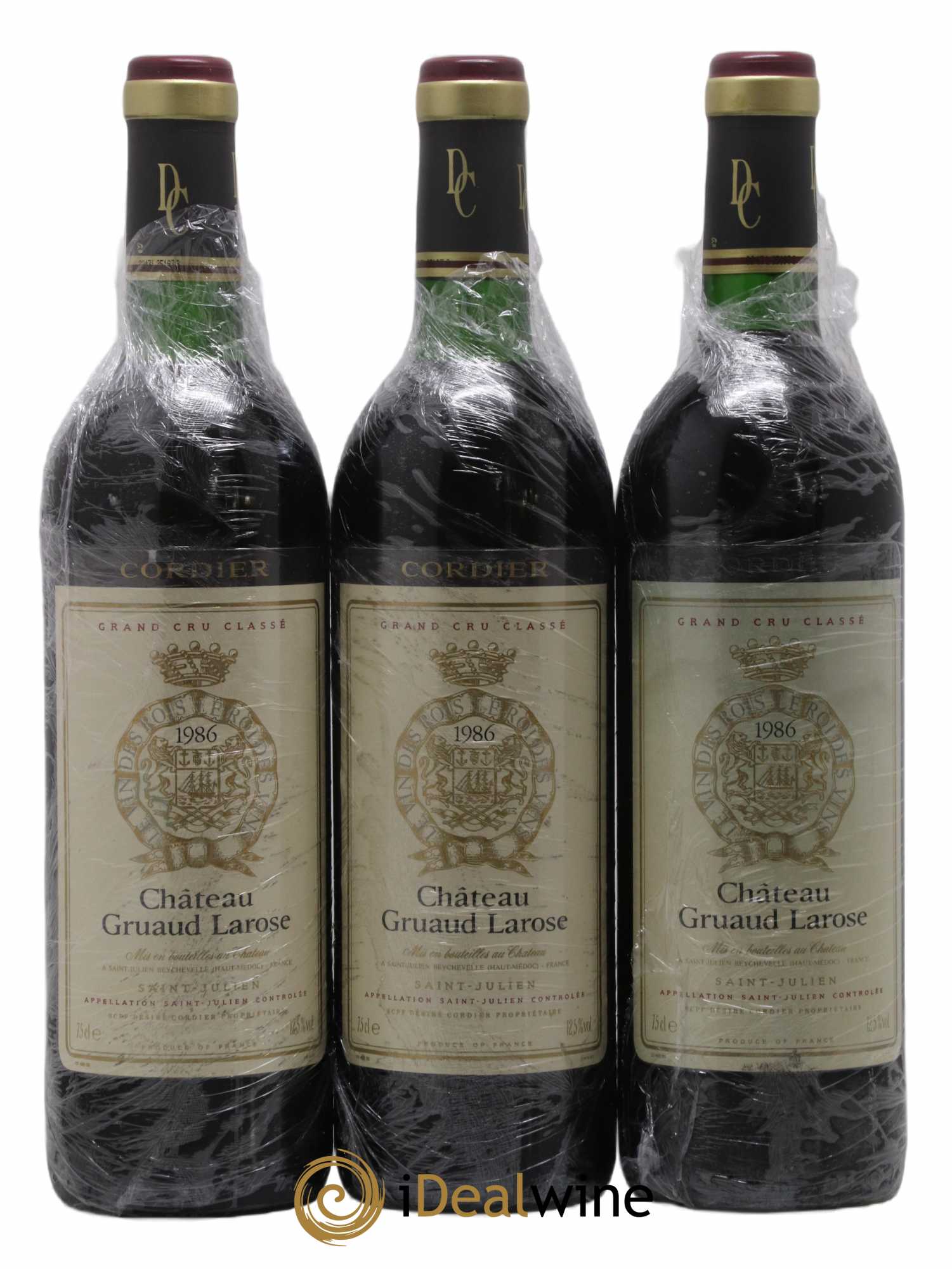Château Gruaud Larose 2ème Grand Cru Classé 1986 - Lot de 3 bouteilles - 0