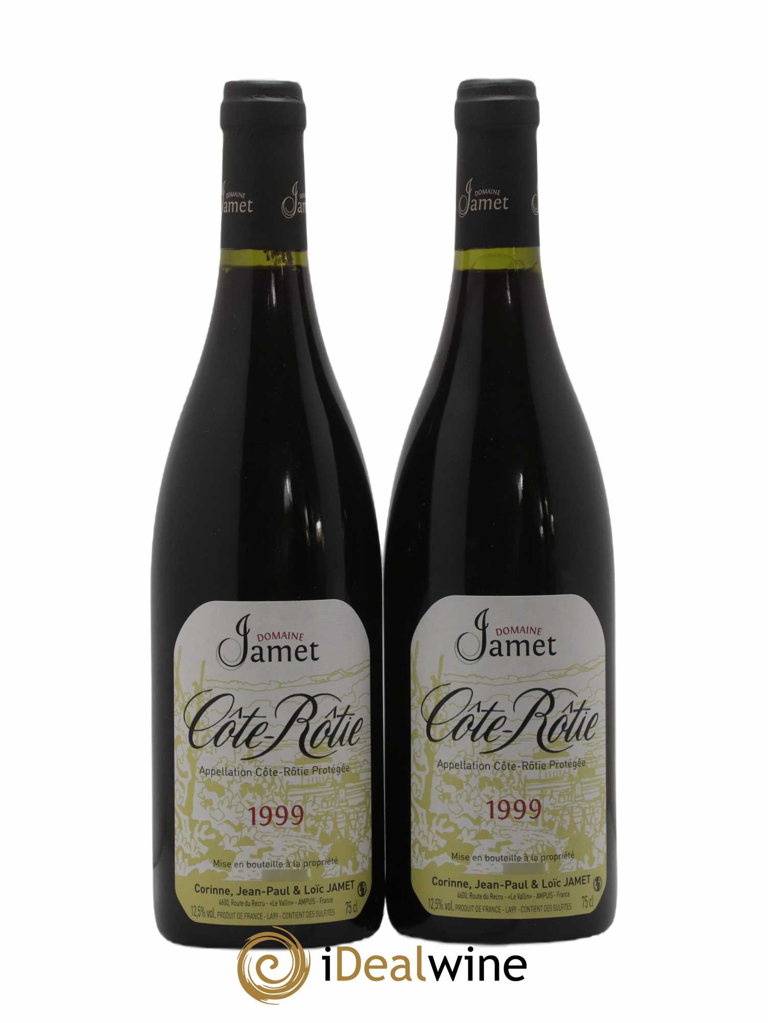 Côte-Rôtie Jamet (Domaine) 1999 - Lot of 2 bottles - 0