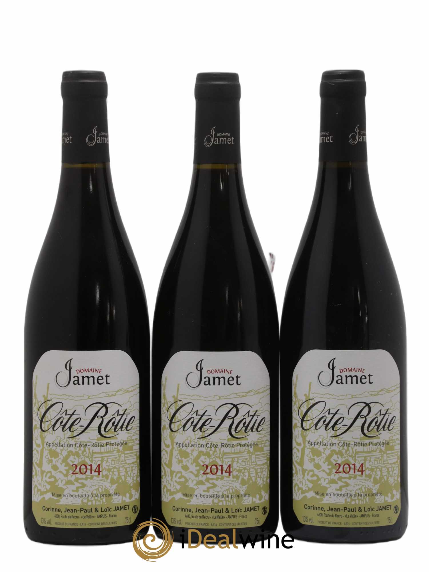 Côte-Rôtie Jamet (Domaine) 2014 - Lot de 3 bouteilles - 0
